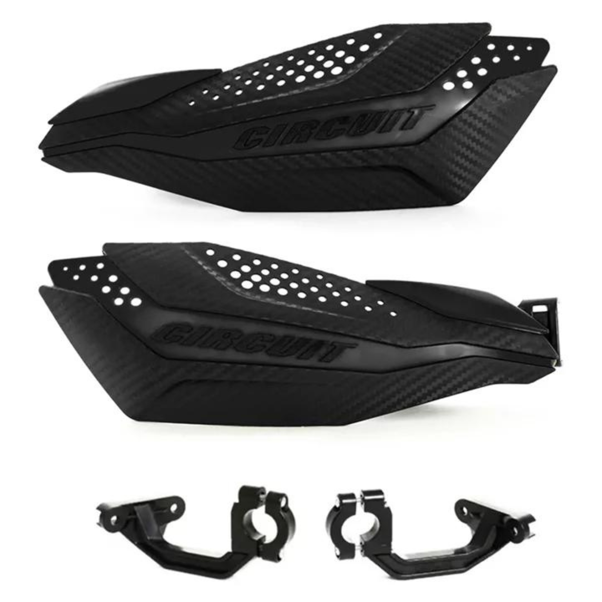 Kit Protetor de mão Off Road/Motocross Universal Dakar Carbon/Preto Circuit - PM038-2D1