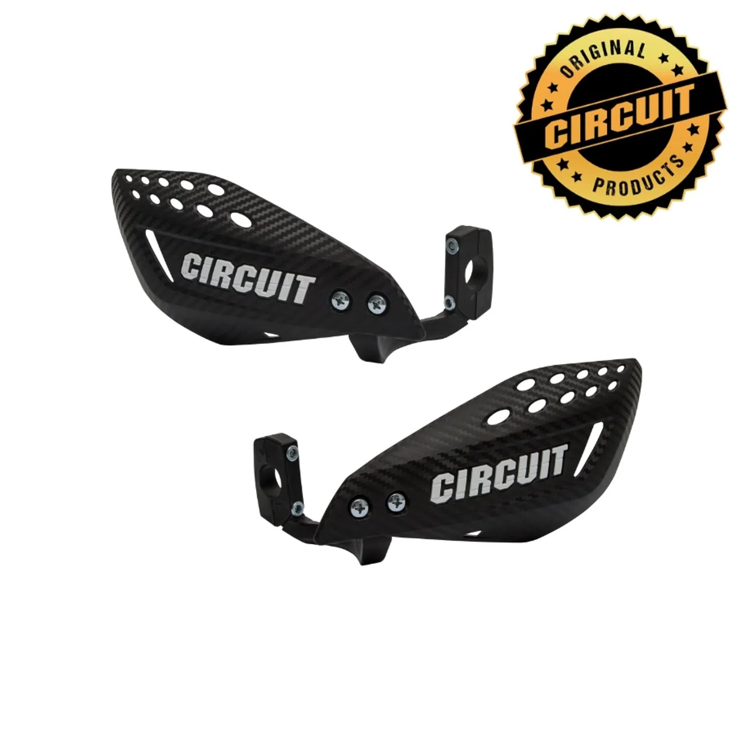 Kit Protetor de mão Off Road/Super Motard universal Vector Carbon/Branco Circuit - PM061-2D2