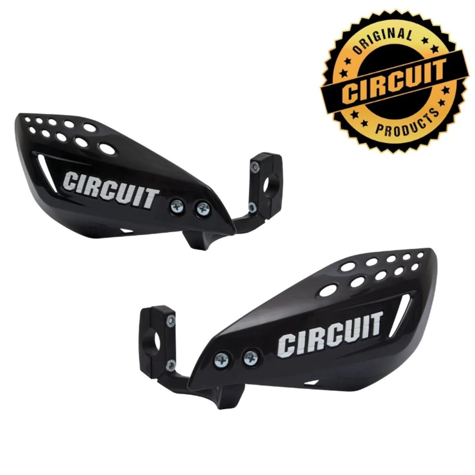 Kit Protetor de mão Off Road/Super Motard universal Vector Preto/Branco Circuit - PM061-212