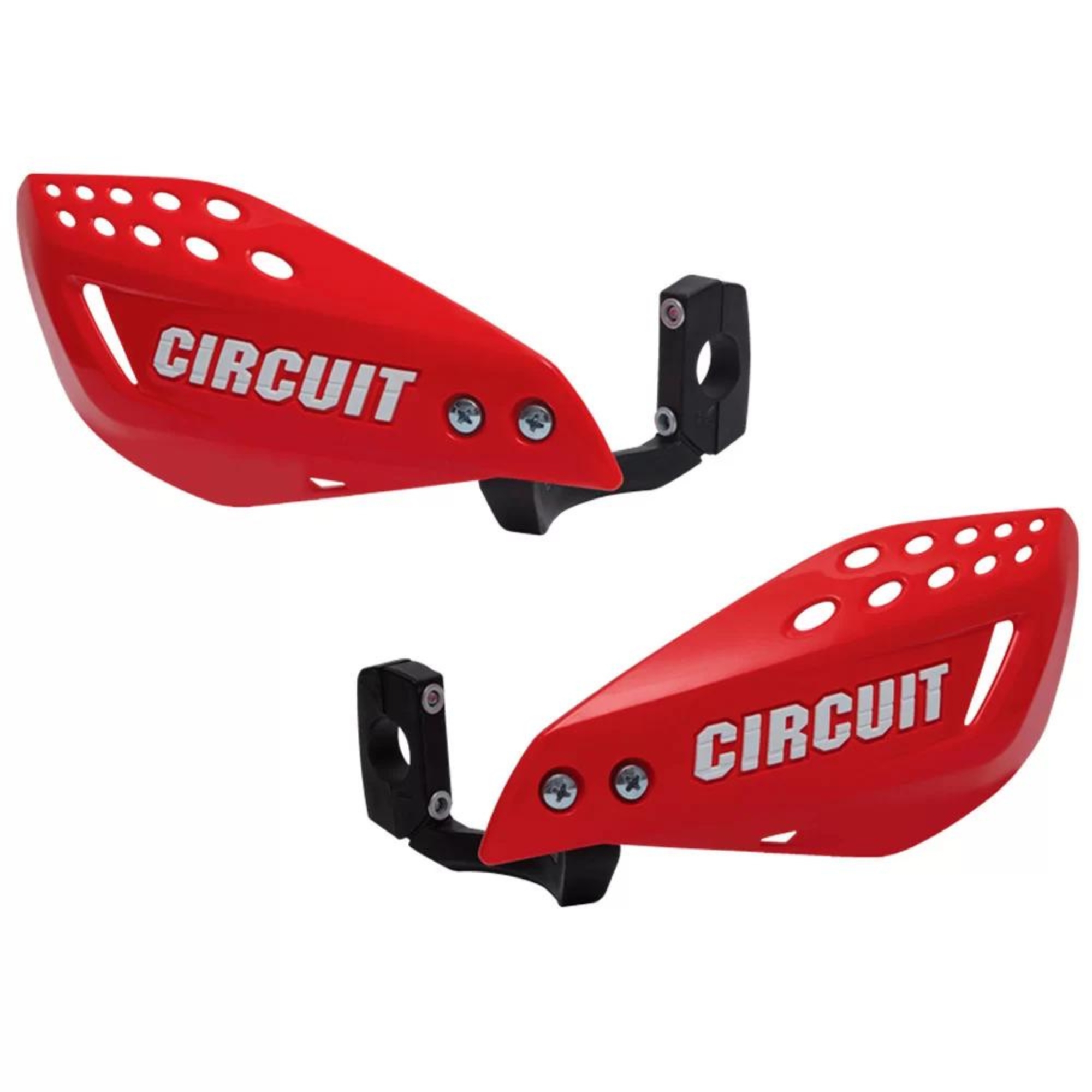 Kit Protetor de mão Off Road/Super Motard universal Vector Vermelho/Branco Circuit - PM061-252