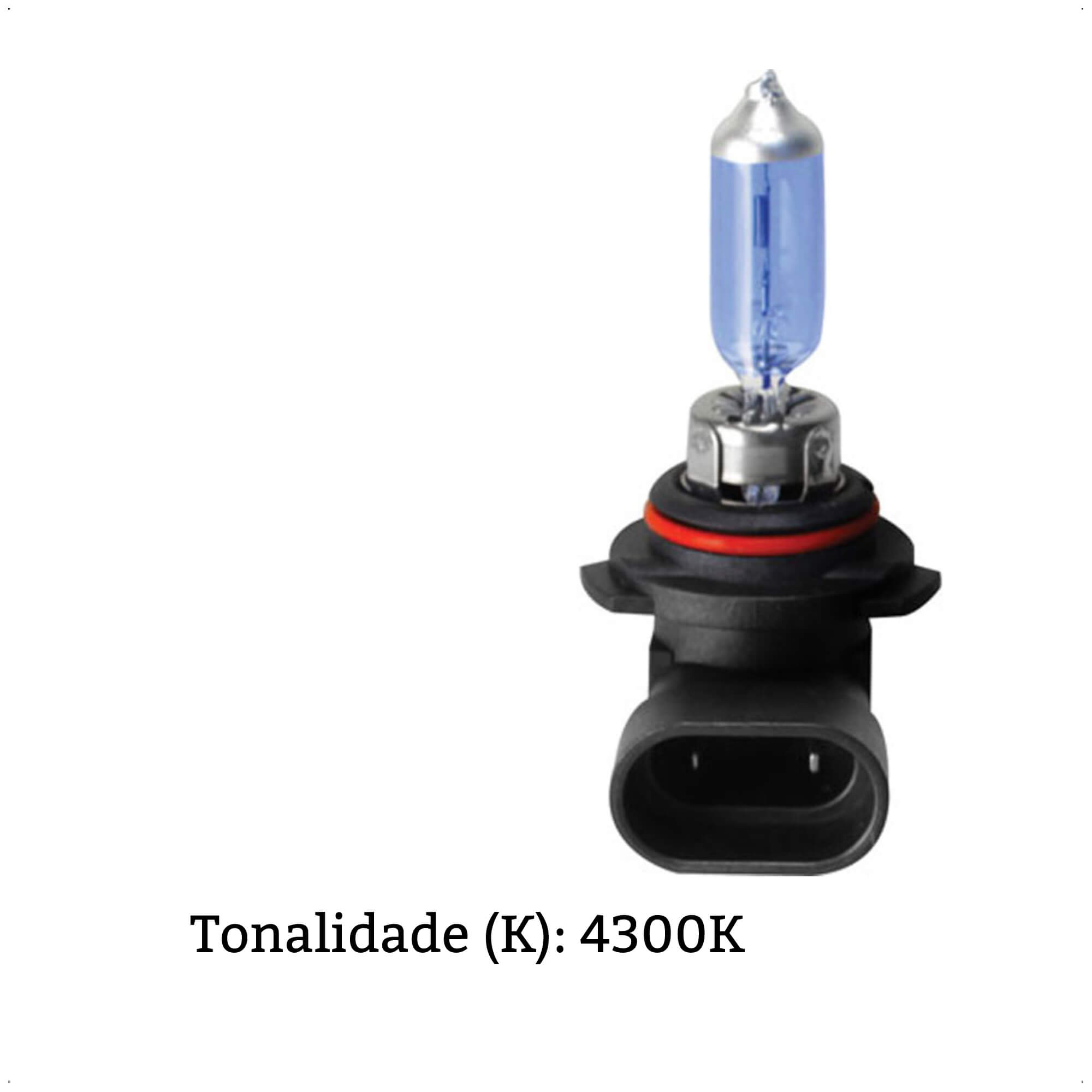 Lâmpada Halógena Super Branca HB3 4300K 12V 60W P20D 1650 Lumens Shocklight - SL-129005SBP