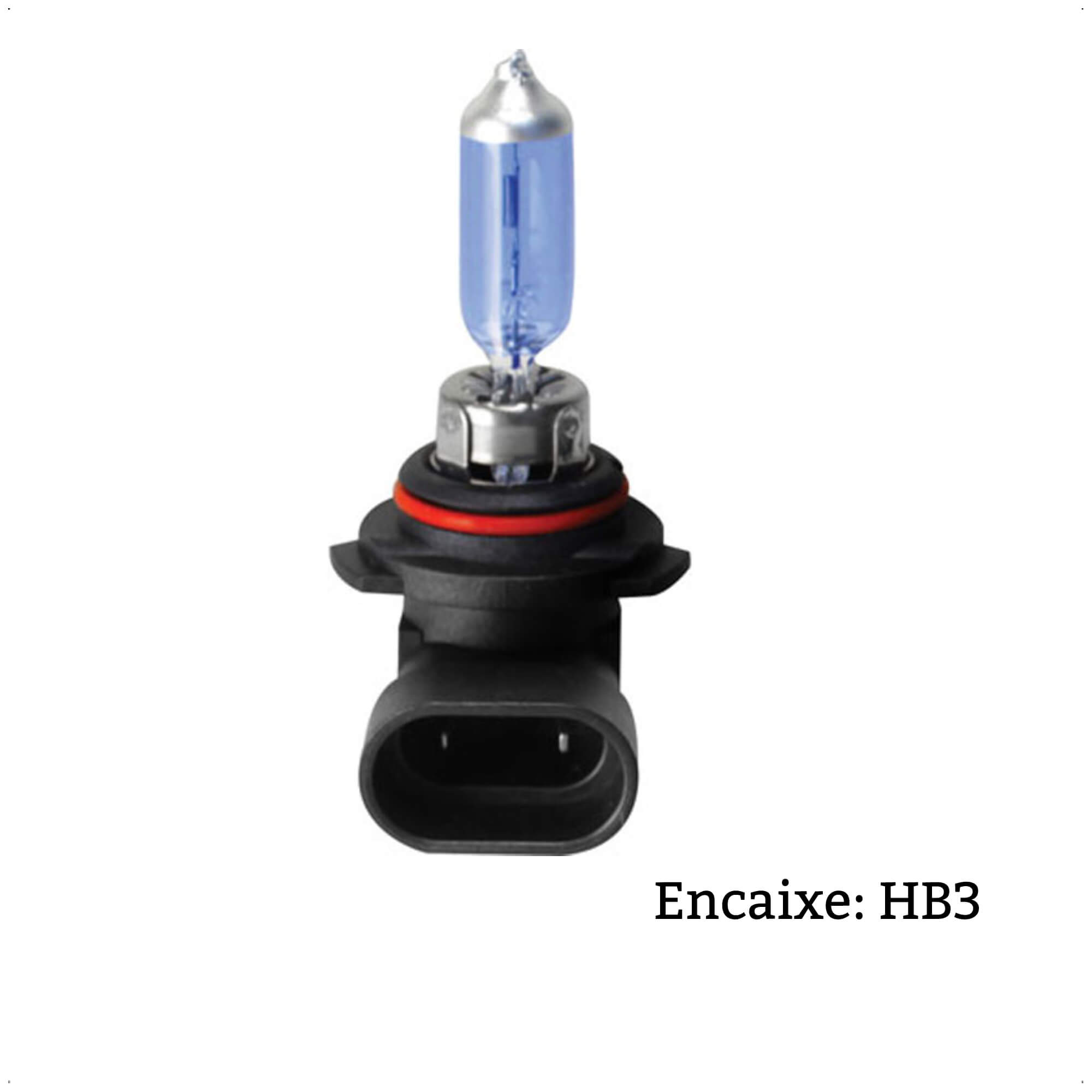 Lâmpada Halógena Super Branca HB3 4300K 12V 60W P20D 1650 Lumens Shocklight - SL-129005SBP