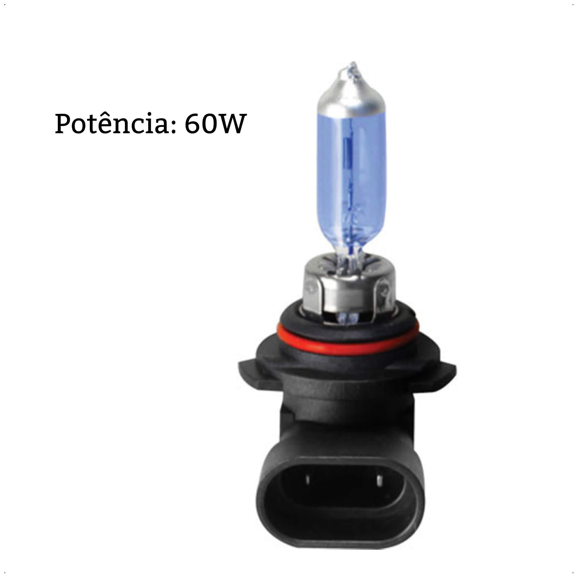 Lâmpada Halógena Super Branca HB3 4300K 12V 60W P20D 1650 Lumens Shocklight - SL-129005SBP
