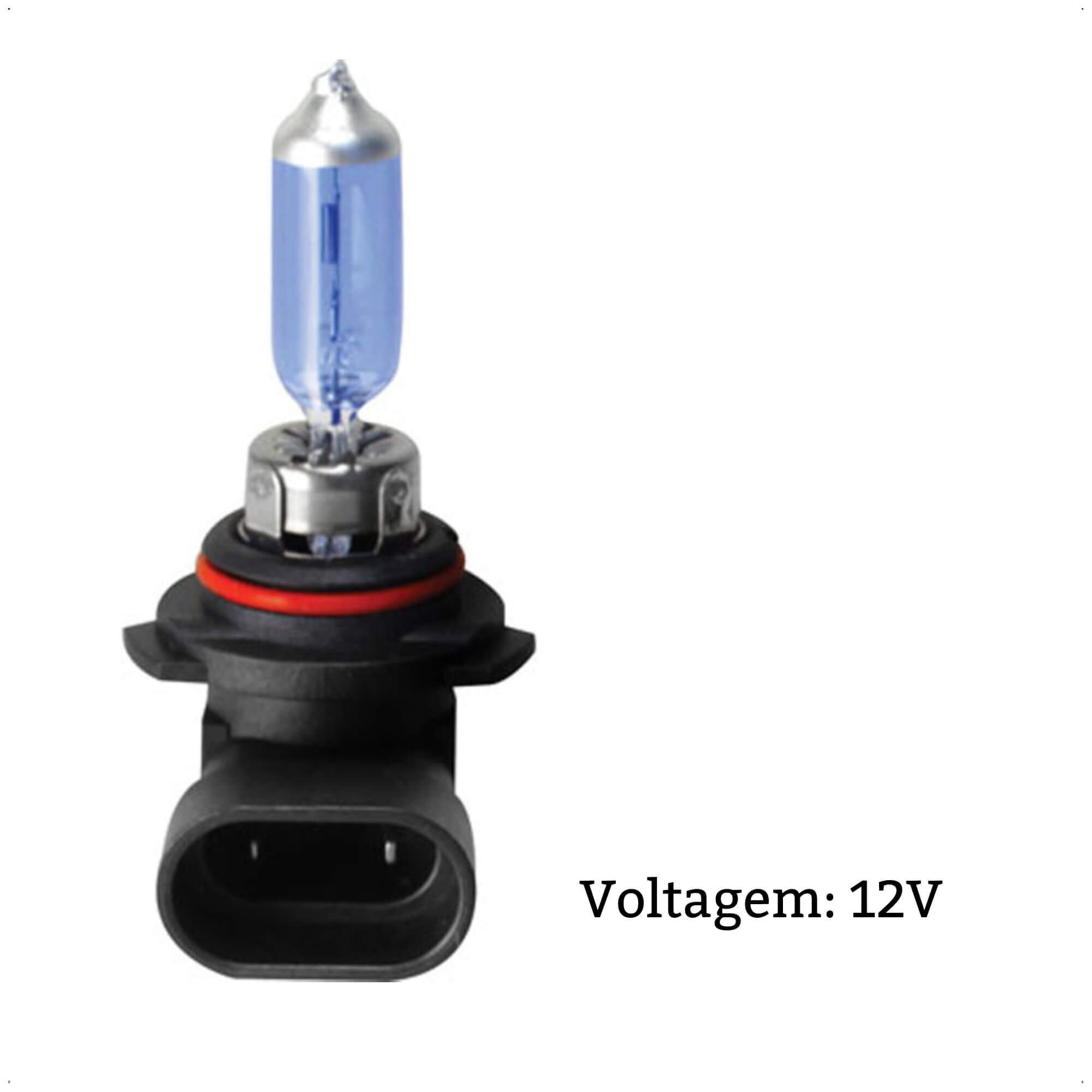 Lâmpada Halógena Super Branca HB3 4300K 12V 60W P20D 1650 Lumens Shocklight - SL-129005SBP