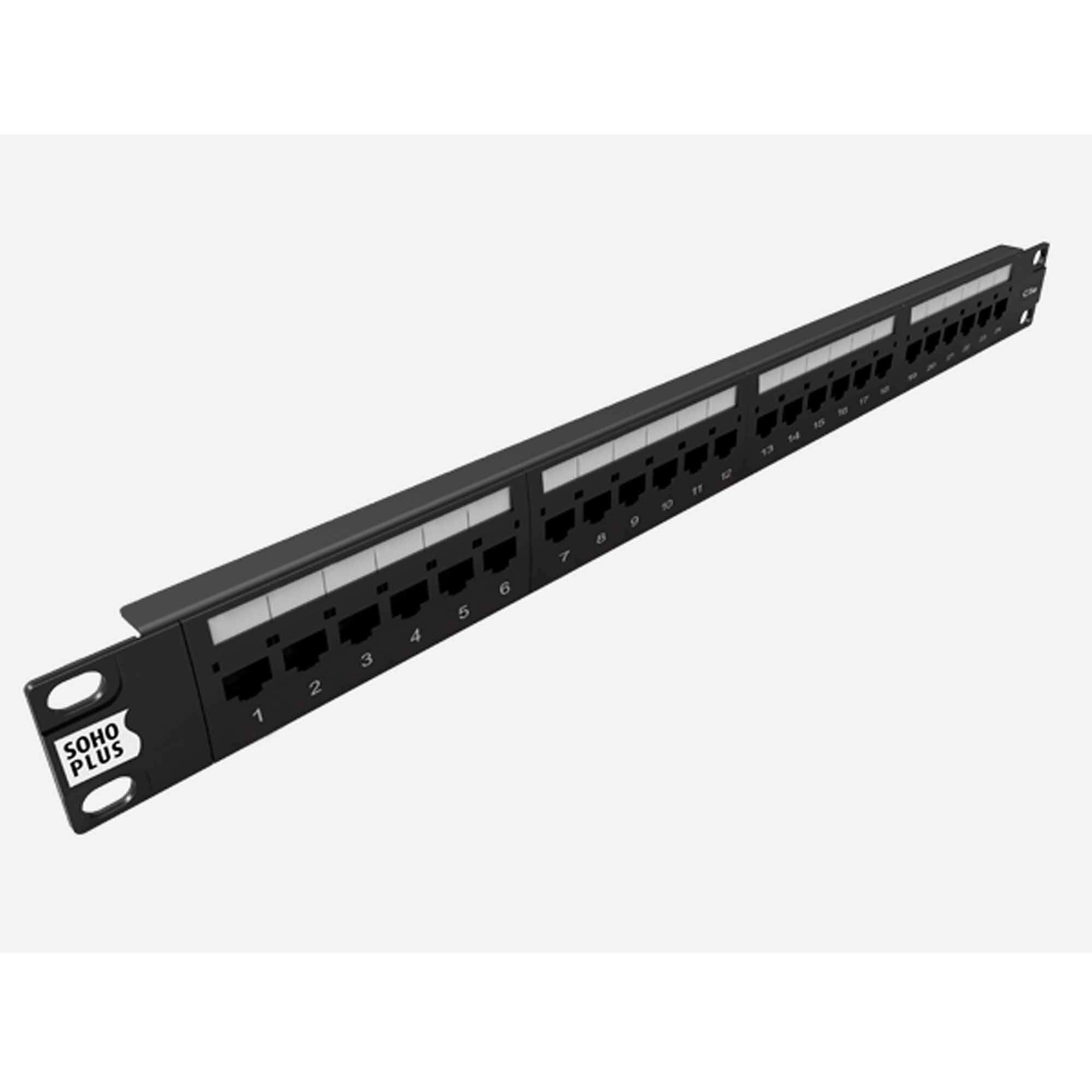 Patch Panel 24 Portas CAT-5-e - T568A/B  Furukawa SohoPlus