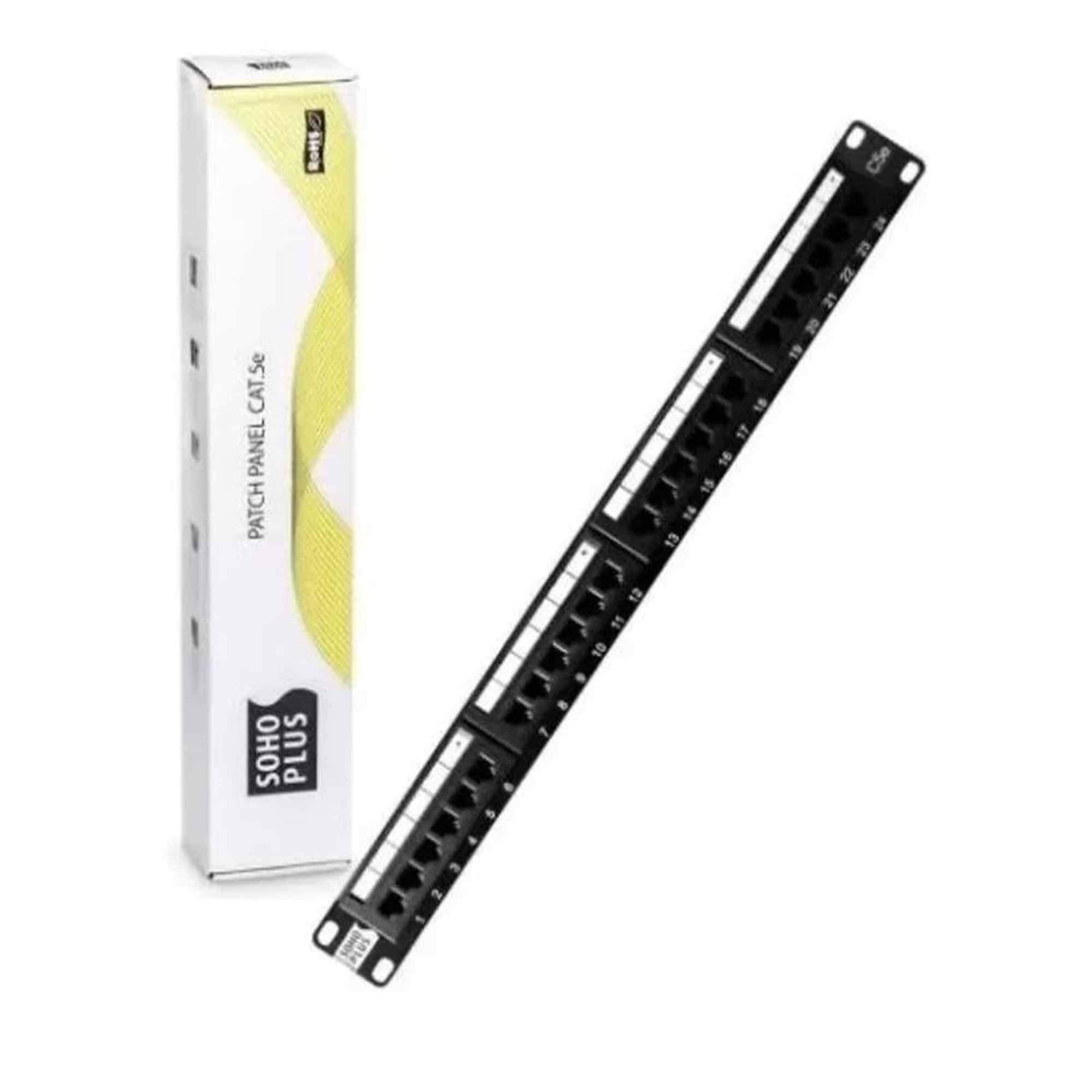Patch Panel 24 Portas CAT-5-e - T568A/B  Furukawa SohoPlus