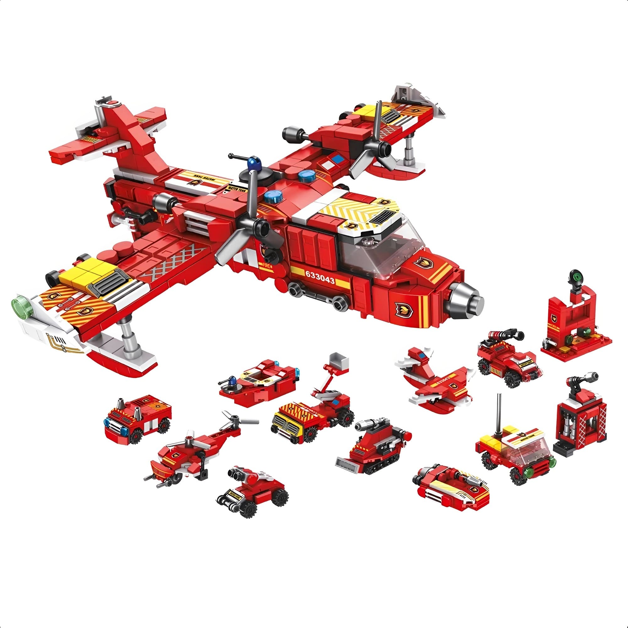 Brinquedo de Montar +6 Anos Cubic 25 Em 1 Brigada De Incêndio 572 Peças Multikids - BR1614