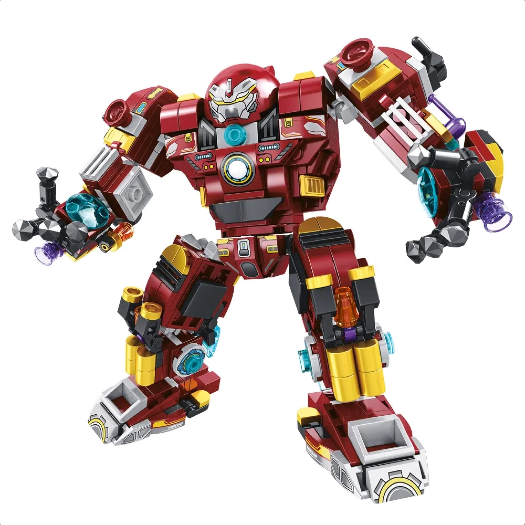 Brinquedo De Encaixe Cubic 25 Em 1 Steel Robot 575 Pç. 24 Veículos +6 Anos Multikids-BR1617