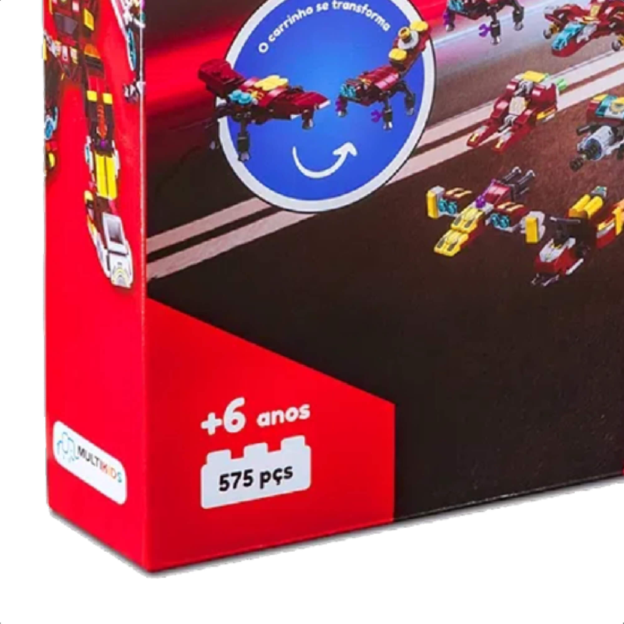 Brinquedo De Encaixe Cubic 25 Em 1 Steel Robot 575 Pç. 24 Veículos +6 Anos Multikids-BR1617