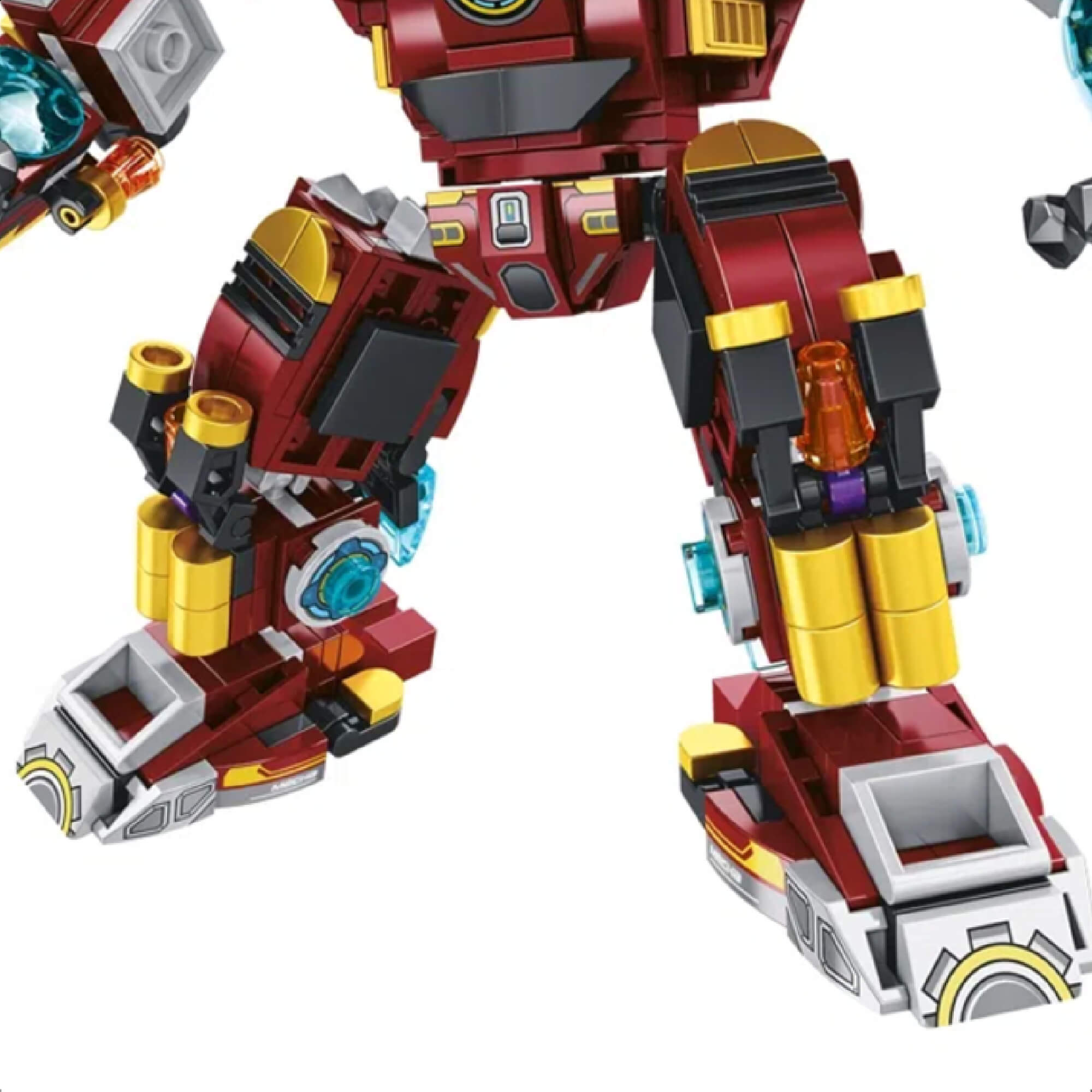 Brinquedo De Encaixe Cubic 25 Em 1 Steel Robot 575 Pç. 24 Veículos +6 Anos Multikids-BR1617