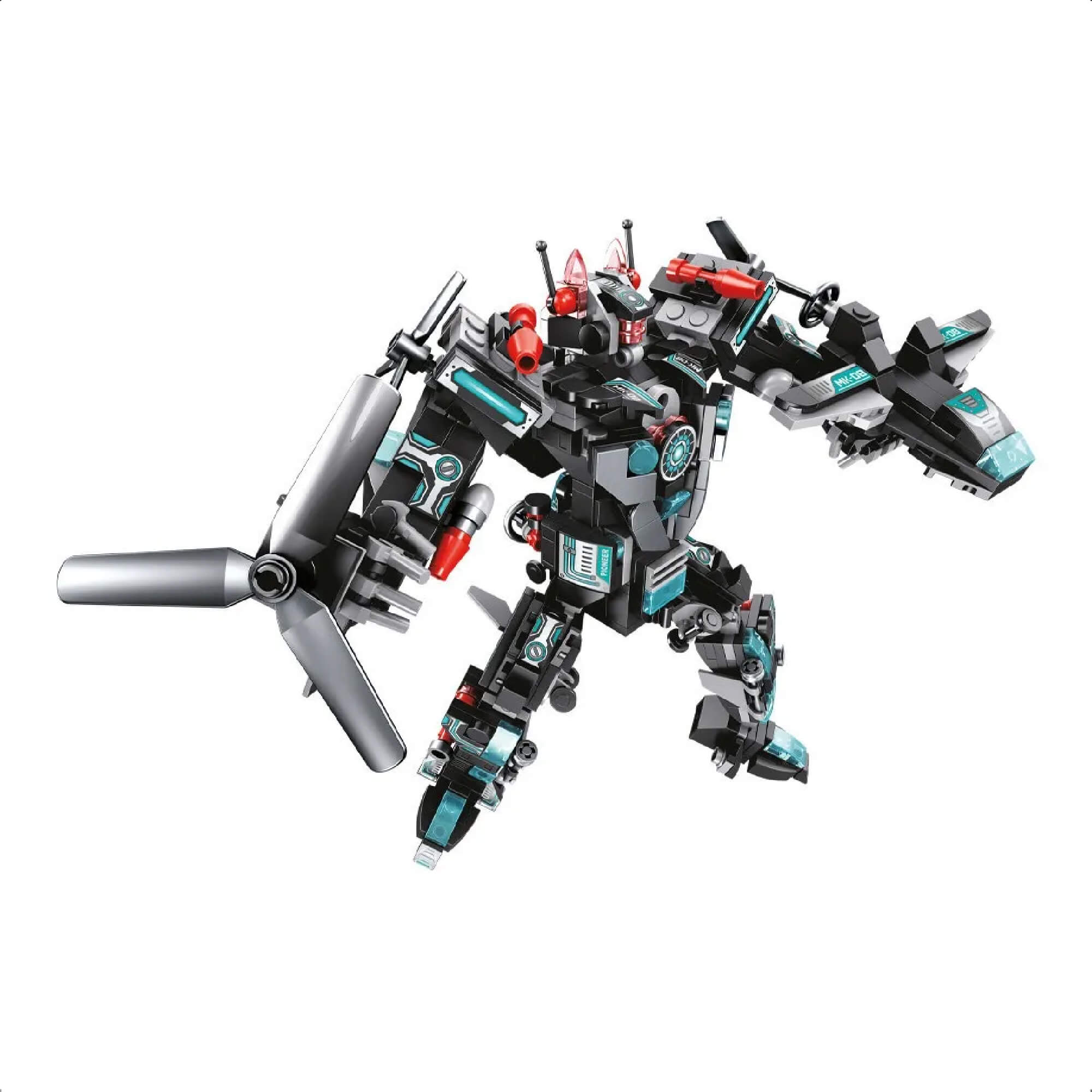 Brinquedo De Encaixe Cubic 25 Em 1 Super Robot 577 Peças +6 Anos Multikids - BR1618