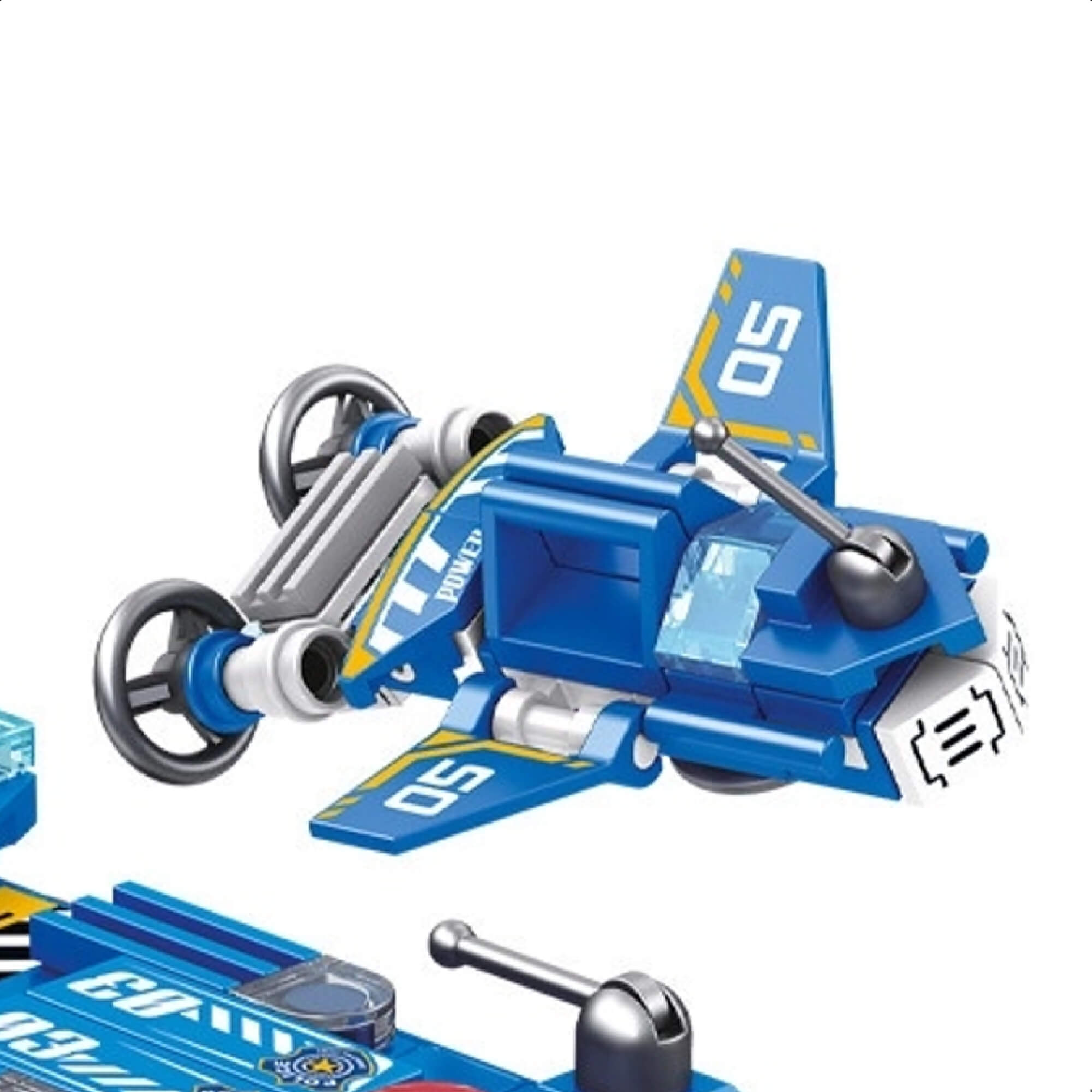 Brinquedo De Encaixe Cubic 25 Em 1 Polícia 569 Pç. 24 Diferentes Veículos Multikids-BR1619