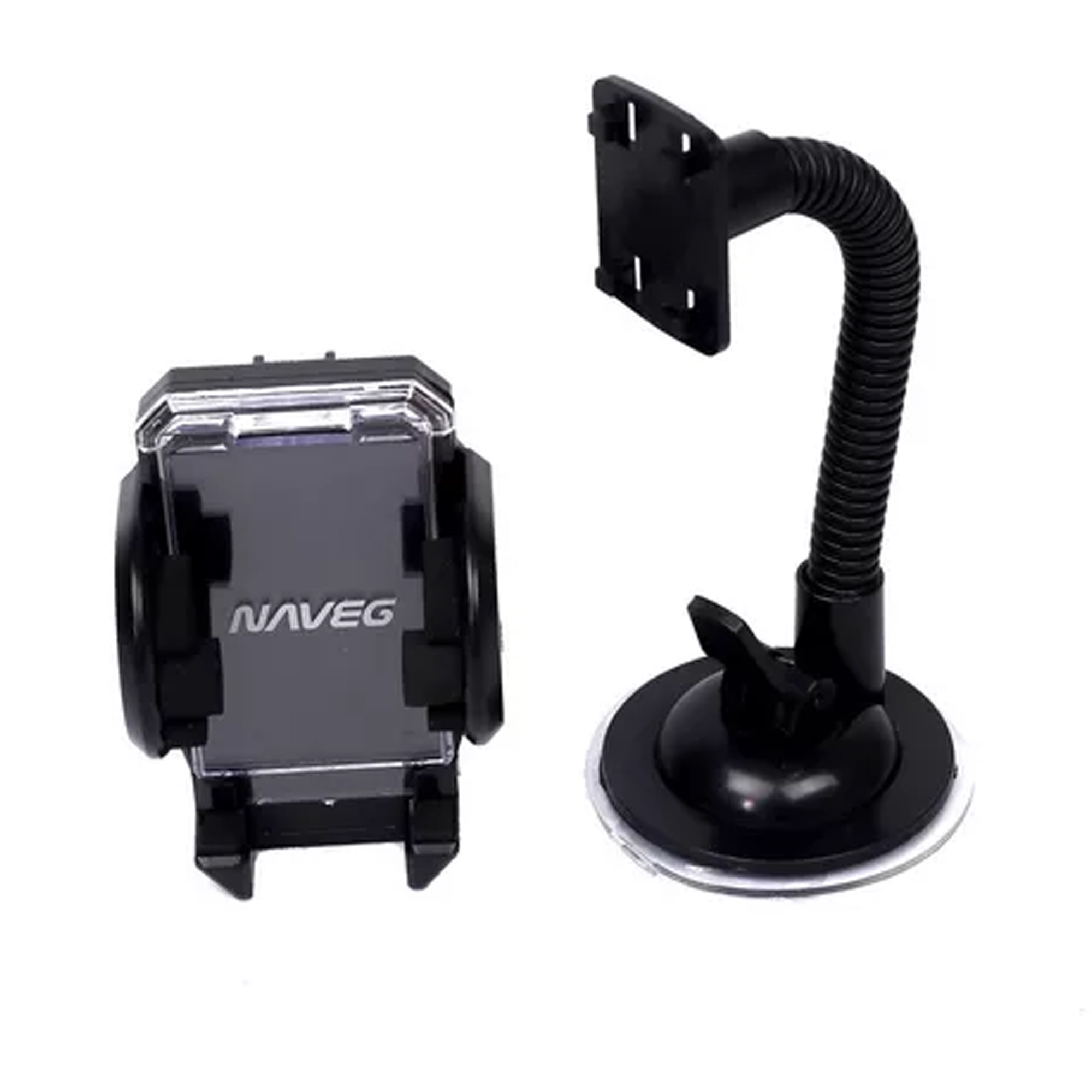 Suporte para Celular Veicular Profissional e Seguro p/ Celular E Gps Carro Naveg - Nva 740