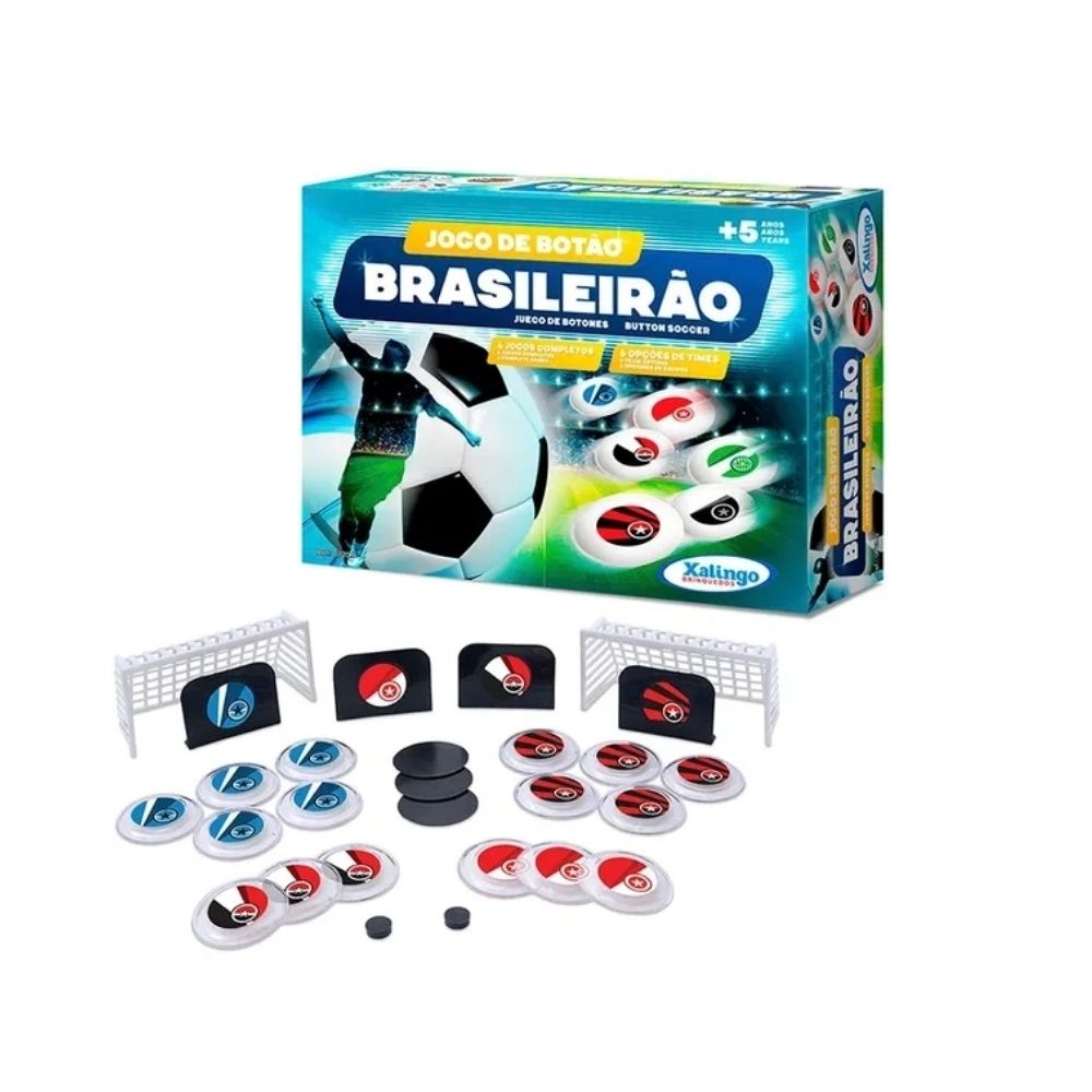 COMP 30 Unidades Jogo de Botão Brasileirão Xalingo - 07209