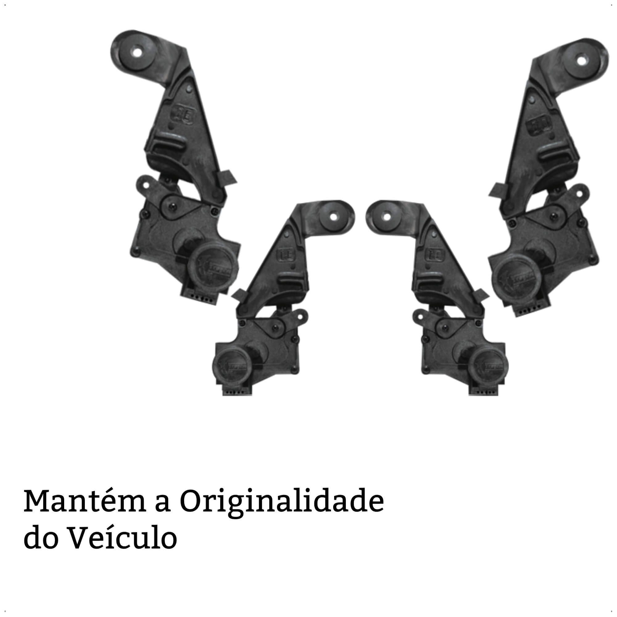Kit de Trava Elétrica Tragial Novo Corsa 4 Portas GM4 MN - PAKTGMMN002