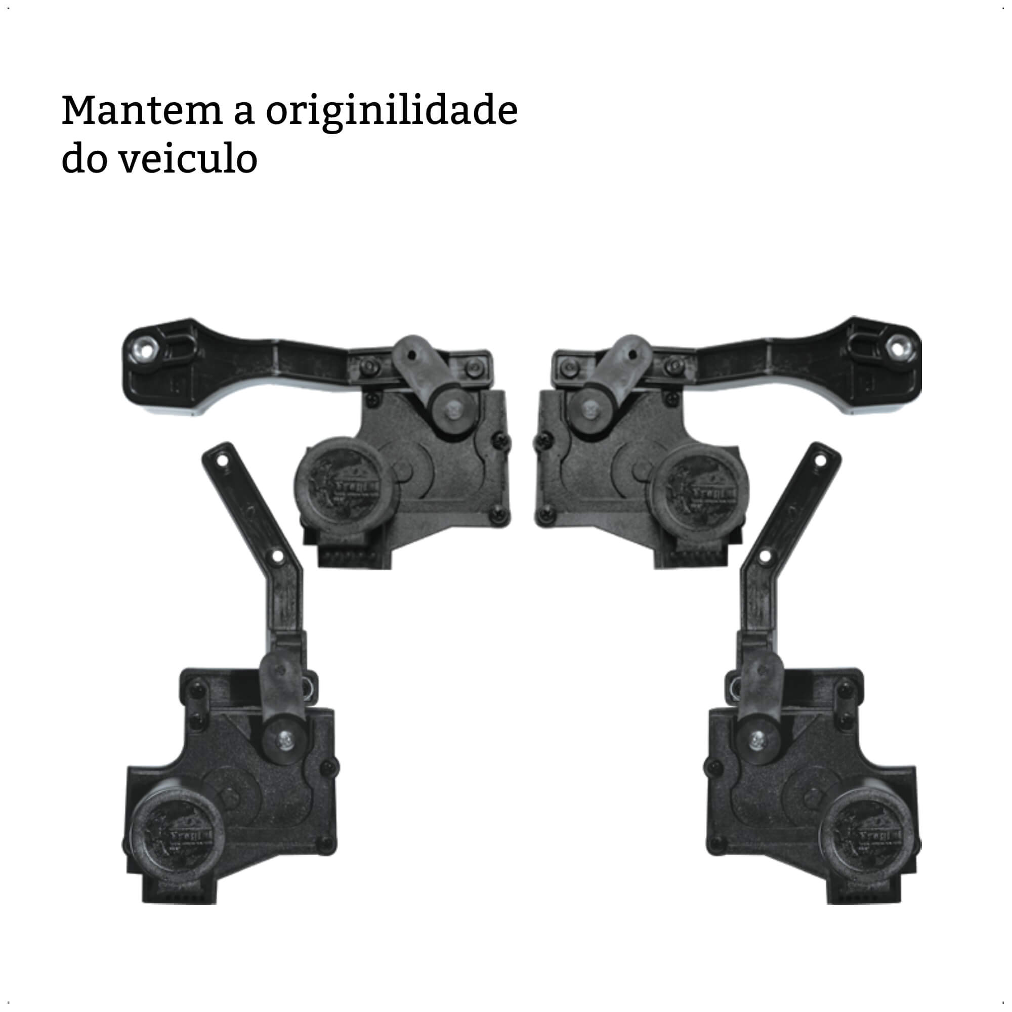 Kit de Trava Elétrica Tragial Agile 4 Portas GMA4 MN - PAKTGMMN008