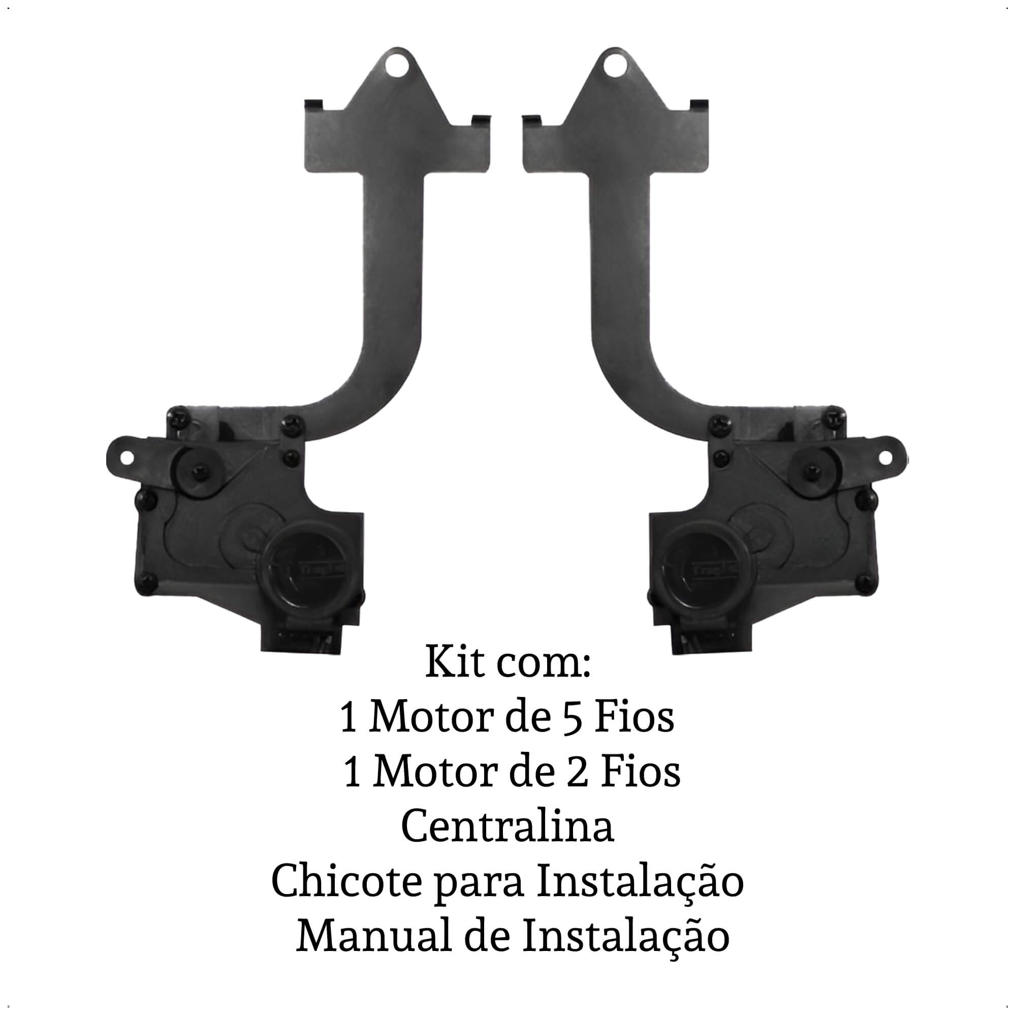 Kit de Trava Elétrica Tragial Hoggar 2 Portas PG2 MN - PAKTPGMN001