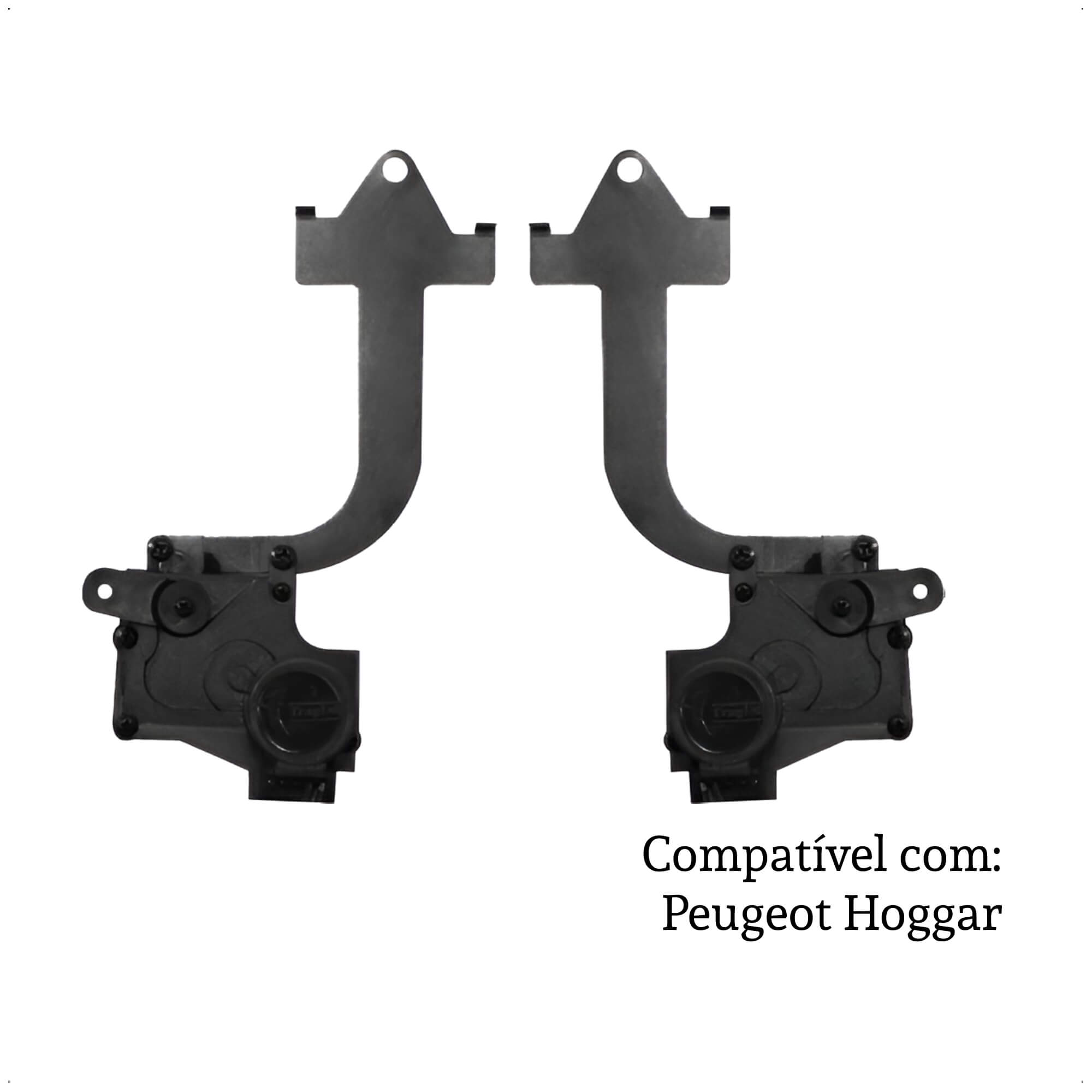Kit de Trava Elétrica Tragial Hoggar 2 Portas PG2 MN - PAKTPGMN001