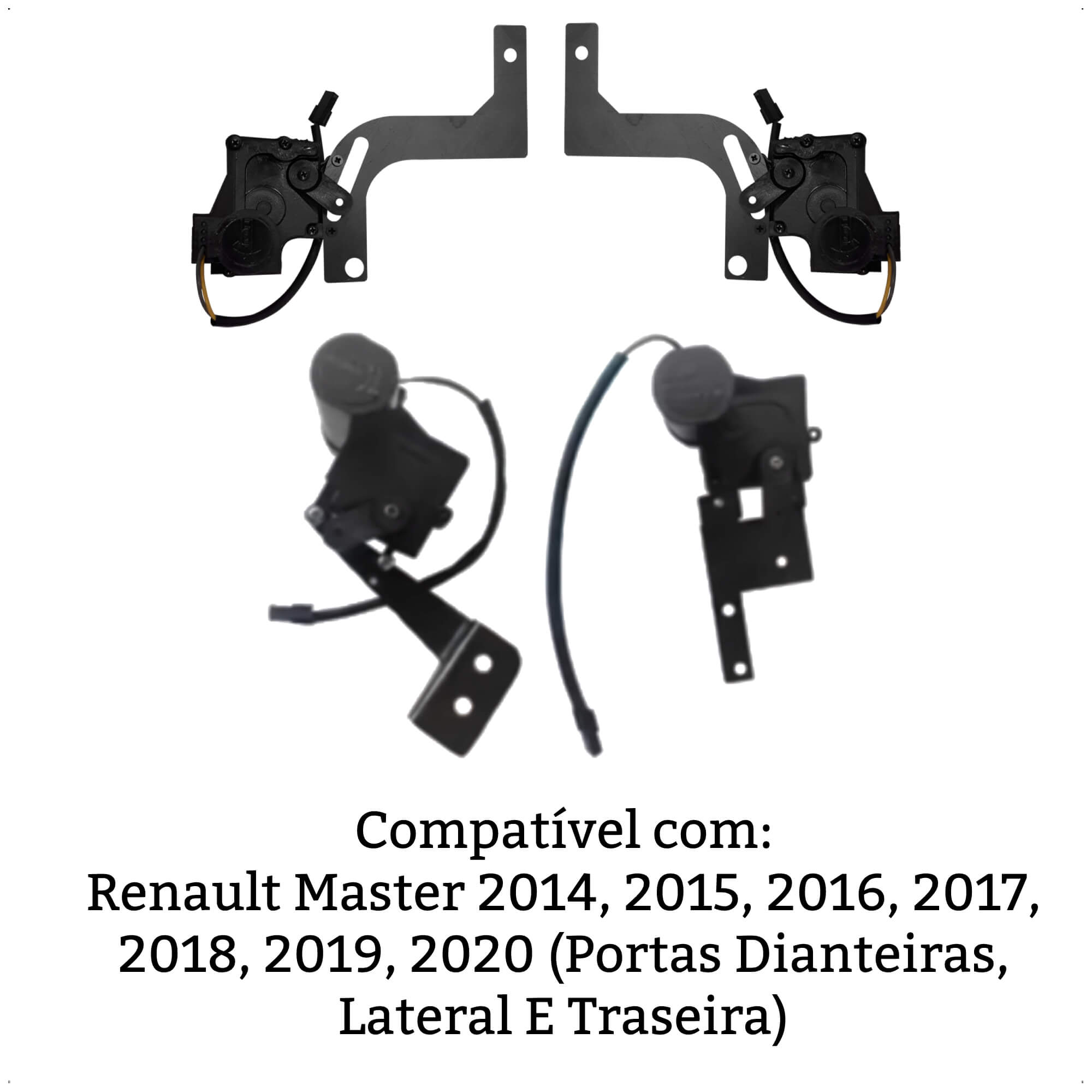 Kit de Trava Elétrica Master 2014+  4 Portas Dianteiras, Lateral Traseira TRM4 MN - PAKTRNMN007