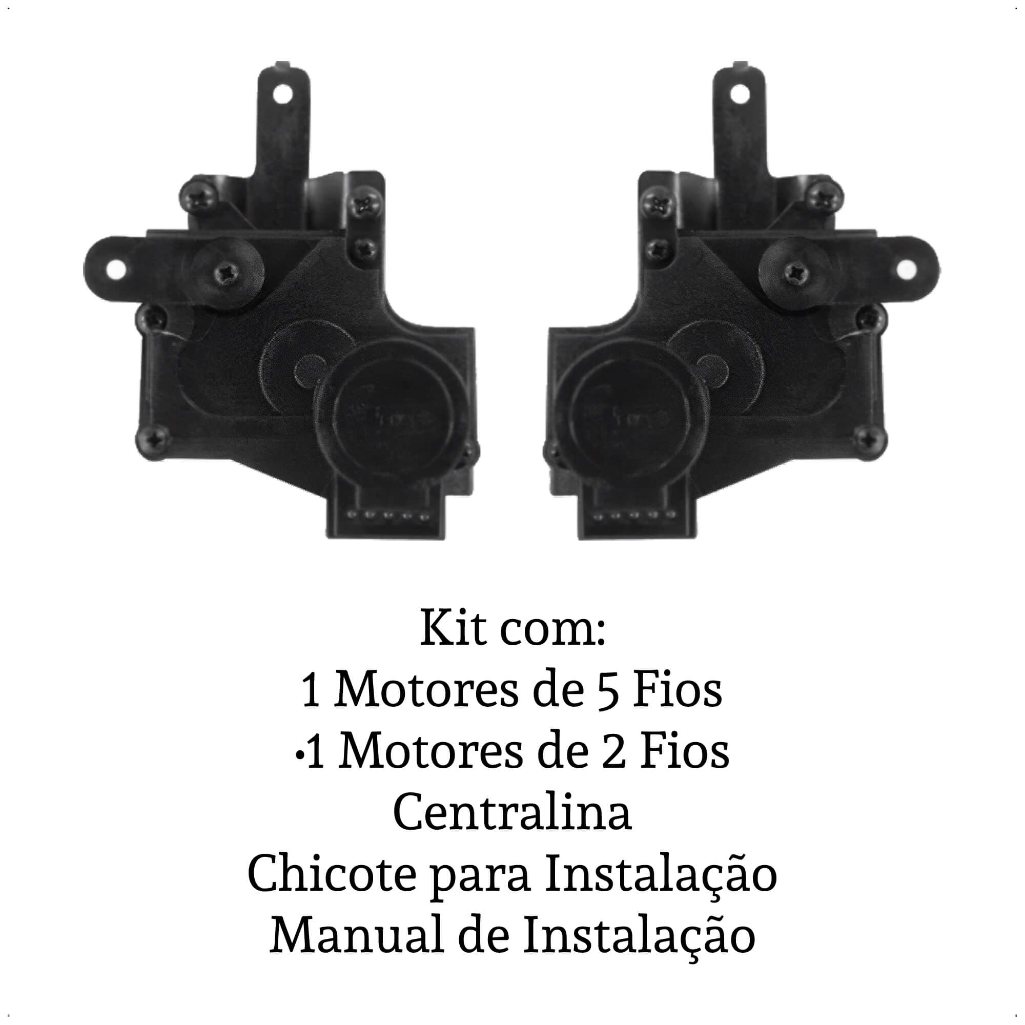Kit Trava Elétrica 24v MN-Worker (E) VW2000  Farol Redondo 2 Portas 2000-2018 Tragial -PAKTVWMN022