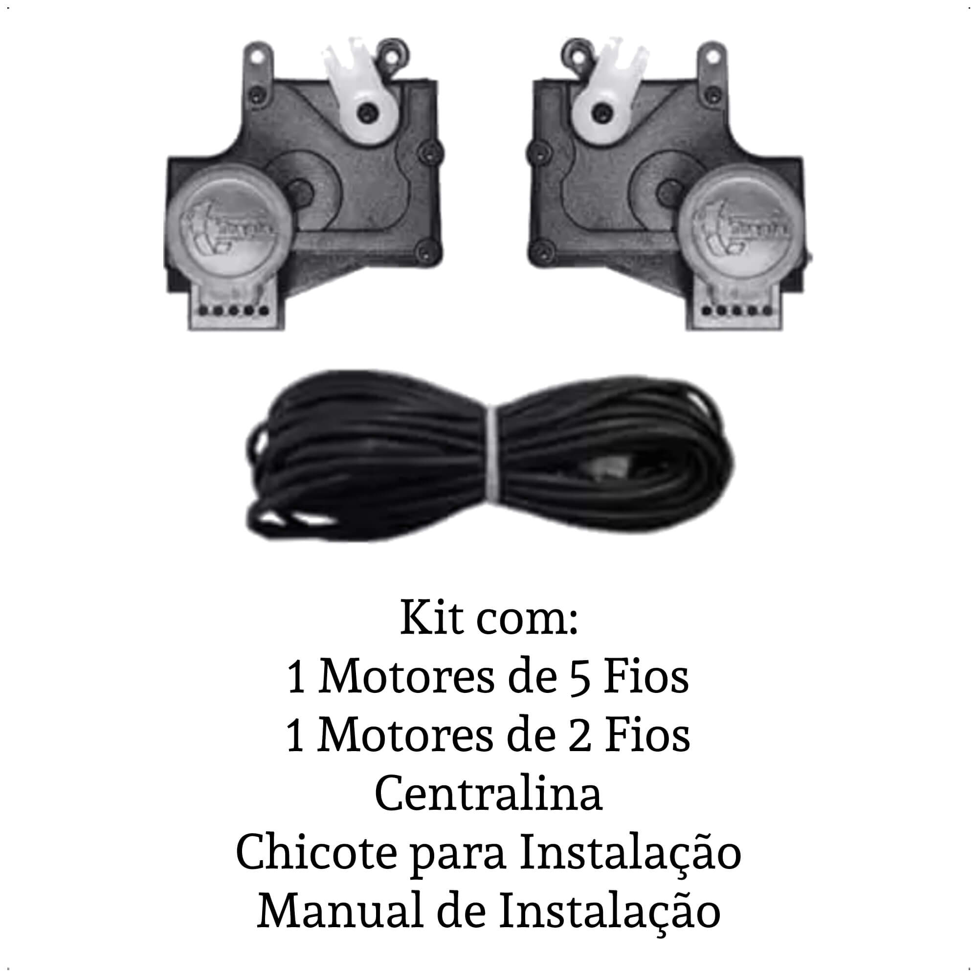 Kit Trava Elétrica Tragial TW2DW 24V/MN-Delivery/(Farol Quadrado)/Worker/VW2000 2019+ PAKTVWMN032