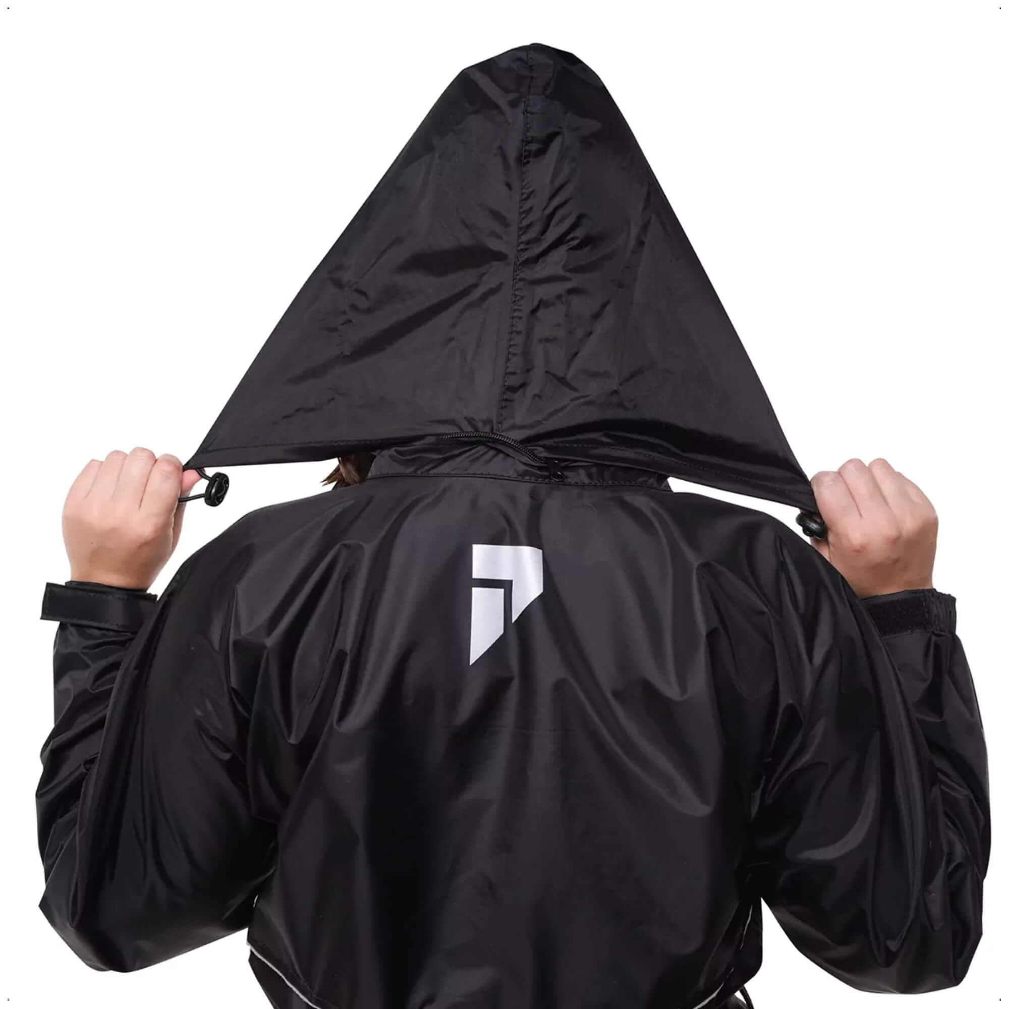 Conjunto Capa de Chuva Feminino Tam G Impermeável Motoqueiro Nylon 0,20mm Pioneira-1101-F-PRE-G