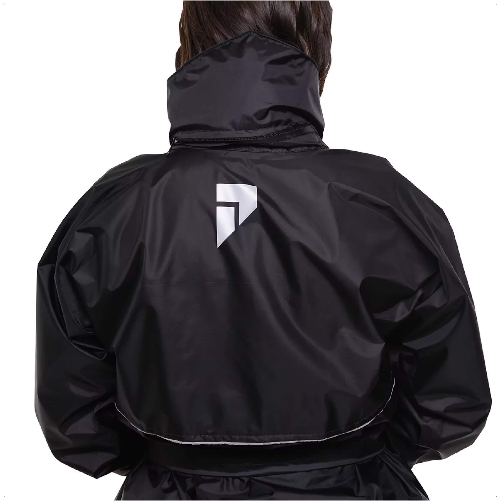 Conjunto Capa de Chuva Feminino Tam G Impermeável Motoqueiro Nylon 0,20mm Pioneira-1101-F-PRE-G