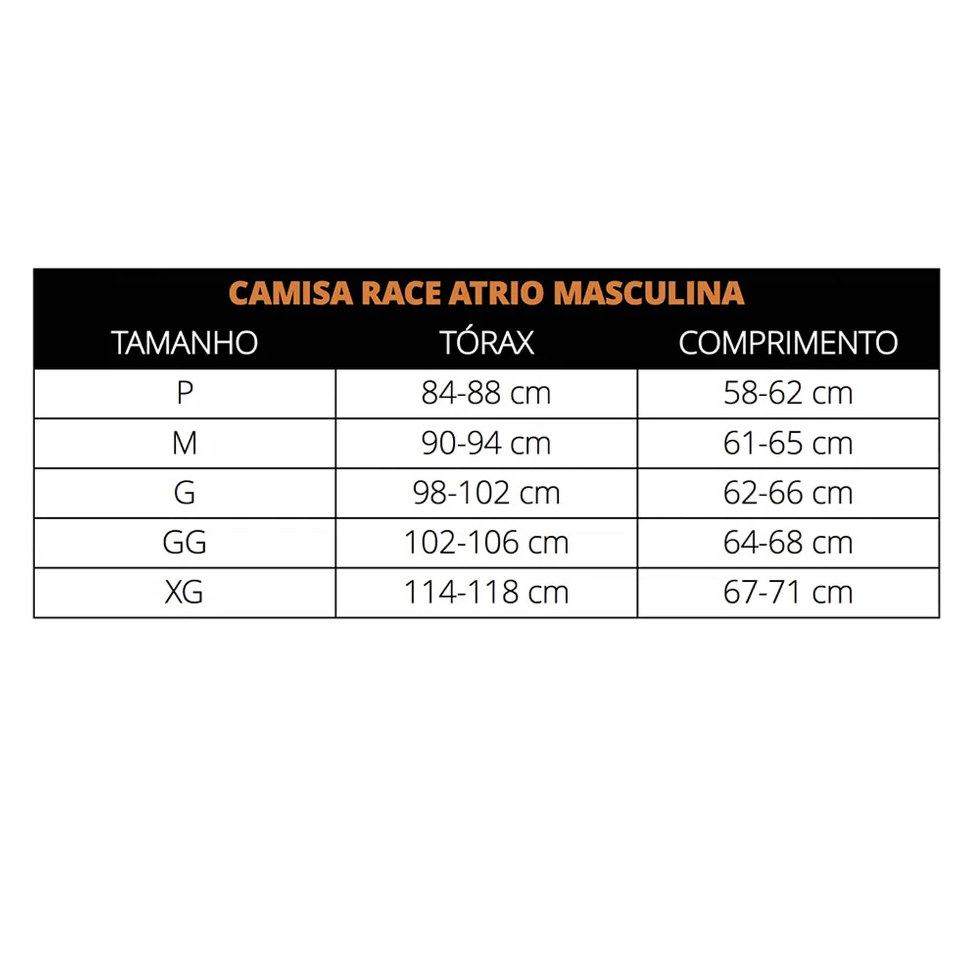 Camisa De Ciclismo Race Masculina Tamanho GG Dryfit UV50+ Preto/Laranja Atrio - VB034
