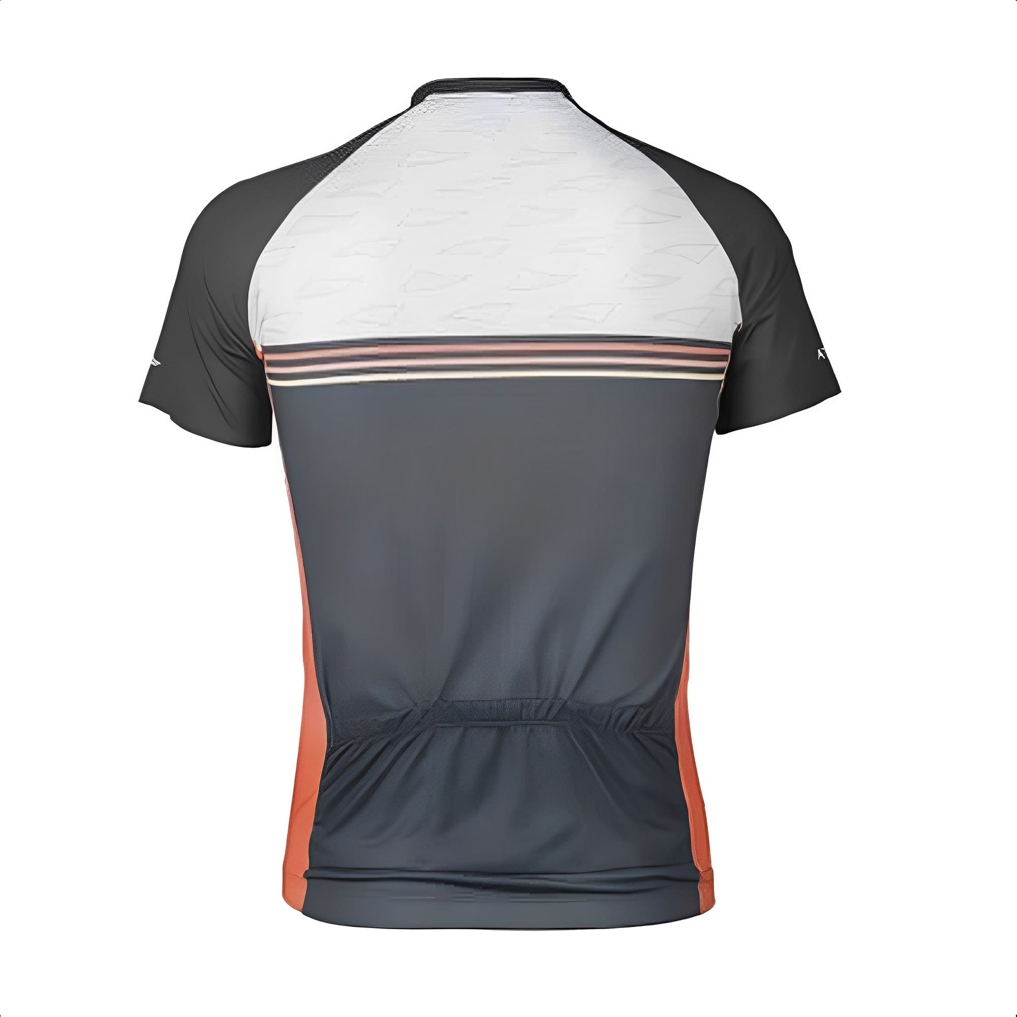 Camisa De Ciclismo Race Masculina Tam. XG Dryfit Antimicrobiano, UV50+ Preto/Laranja Atrio-VB035