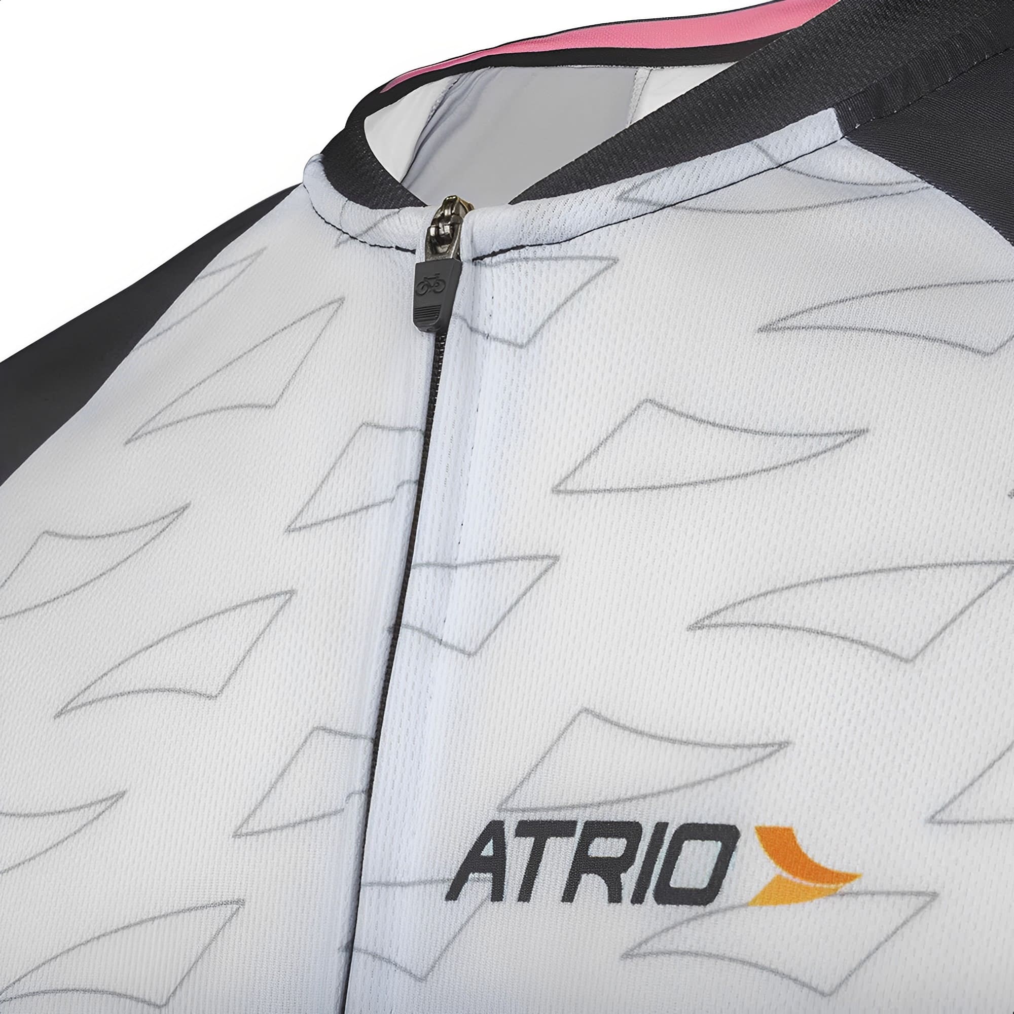 Camisa De Ciclismo Race Feminino Tamanho G Dryfit Evita o Mau Odor, UV50+ Preto/Rosa Atrio - VB039