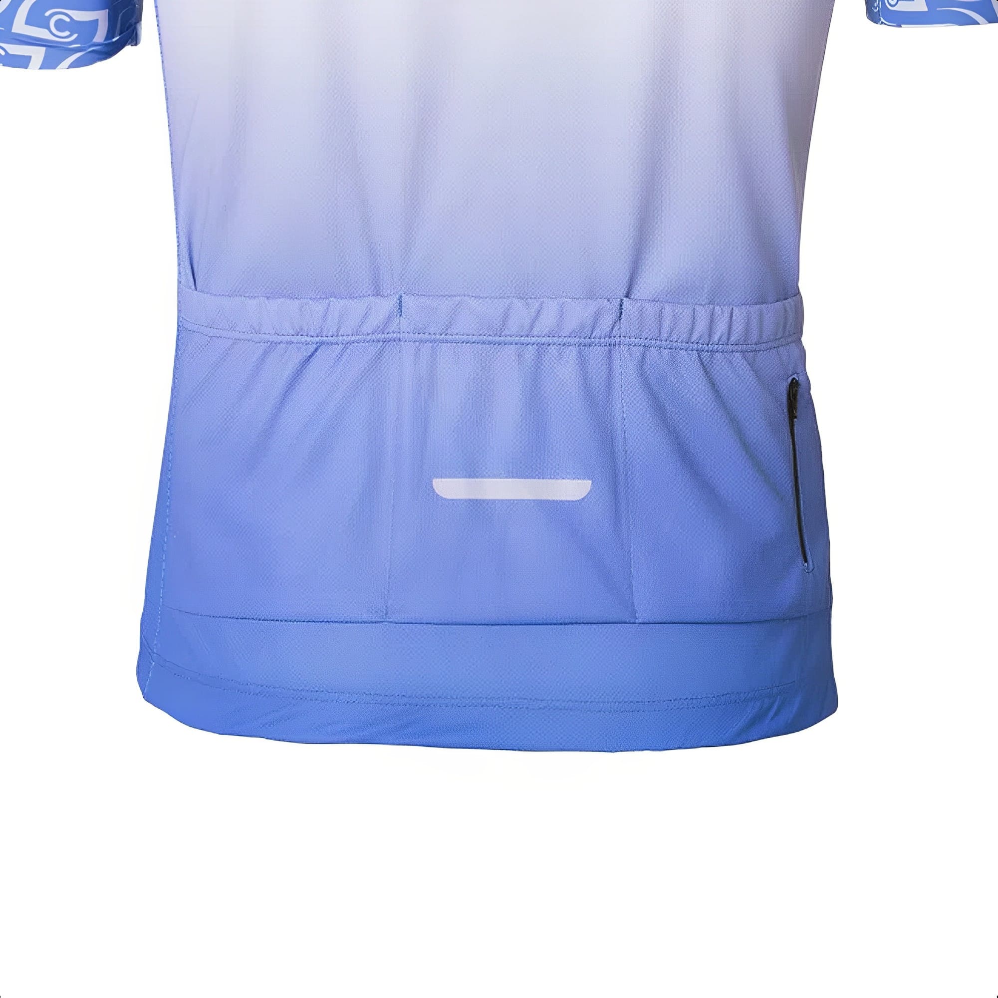 Camisa de Ciclismo Masculina XG DryFit, Zíper com Trava, UV50+ Stages Race Azul/Branco Atrio-VB045
