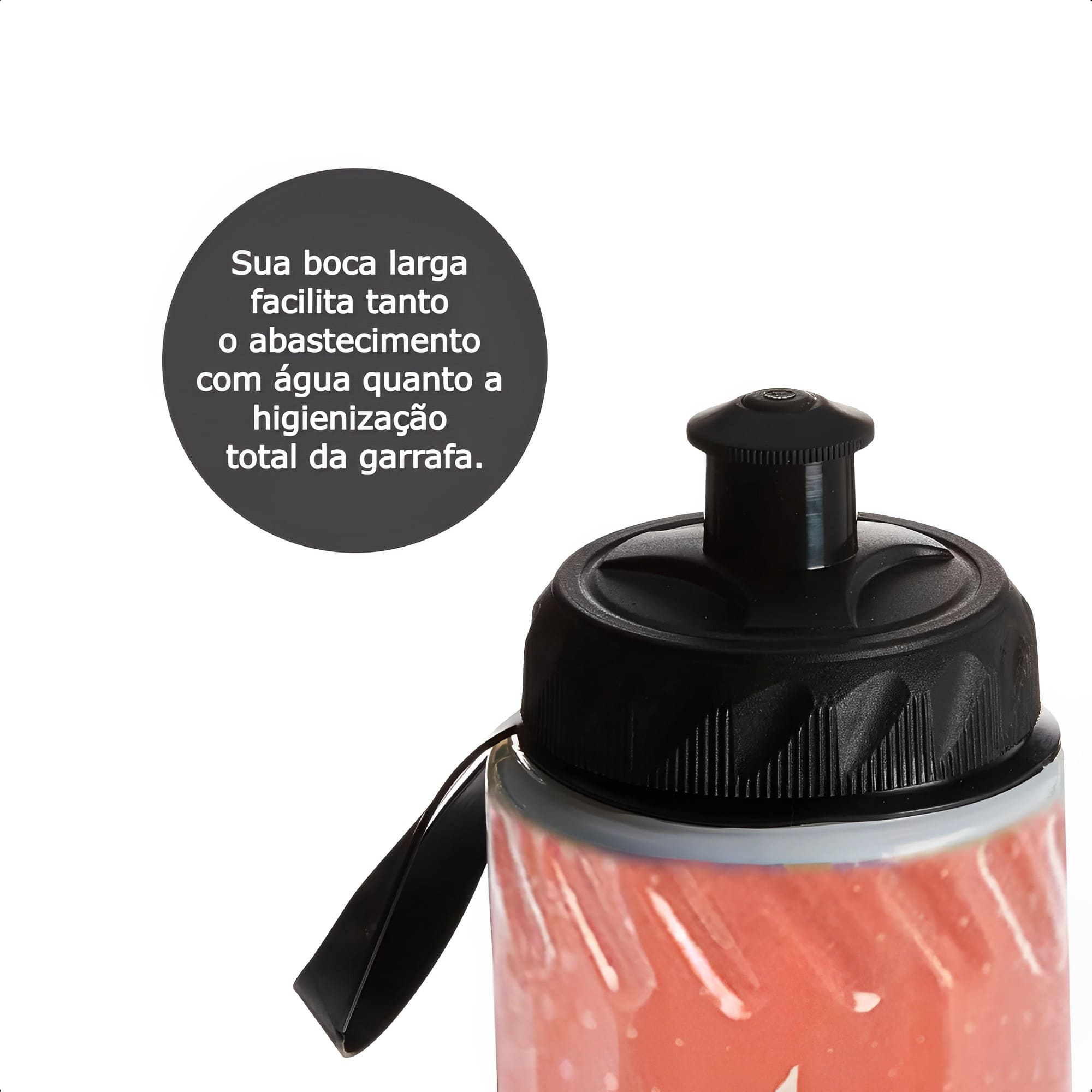Garrafa Squeeze Térmica p/ Bike 650ml Material Polietileno/Alumínio Laranja Atrio Multilaser-BI090