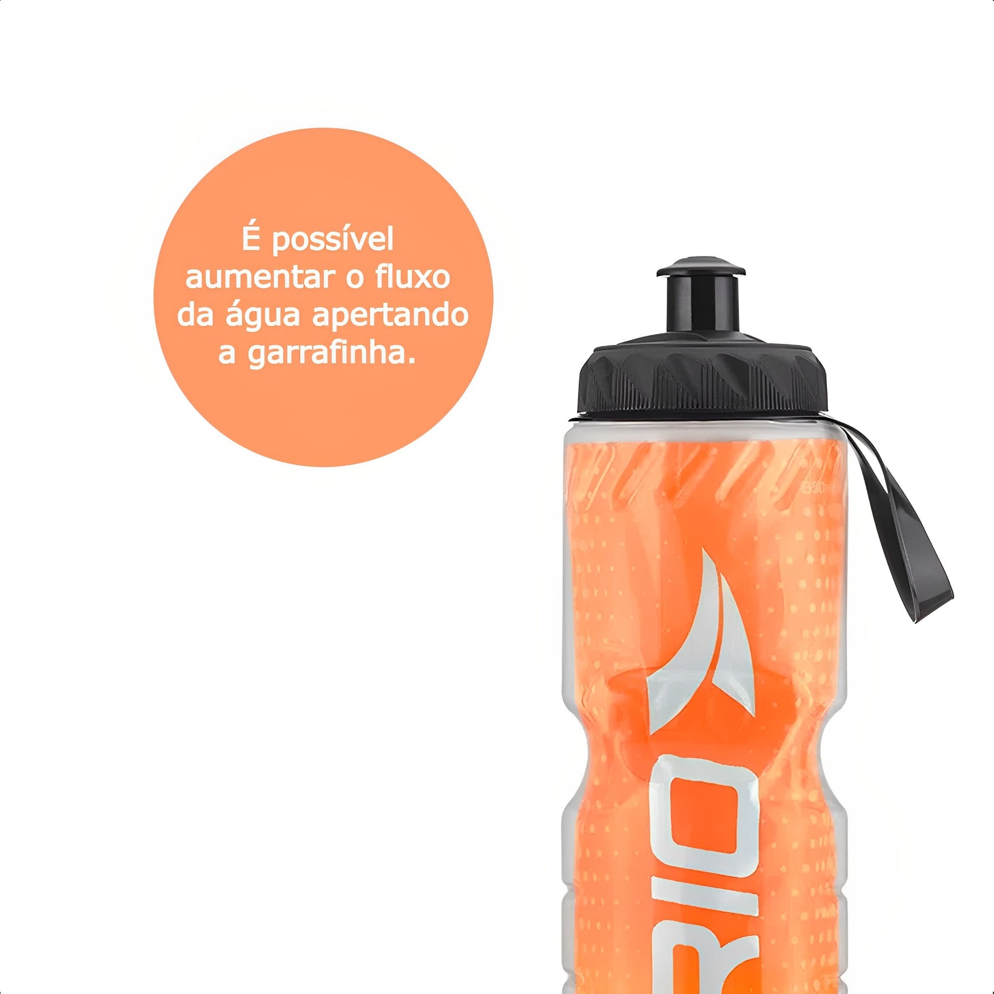 Garrafa Squeeze Térmica p/ Bike 650ml Material Polietileno/Alumínio Laranja Atrio Multilaser-BI090