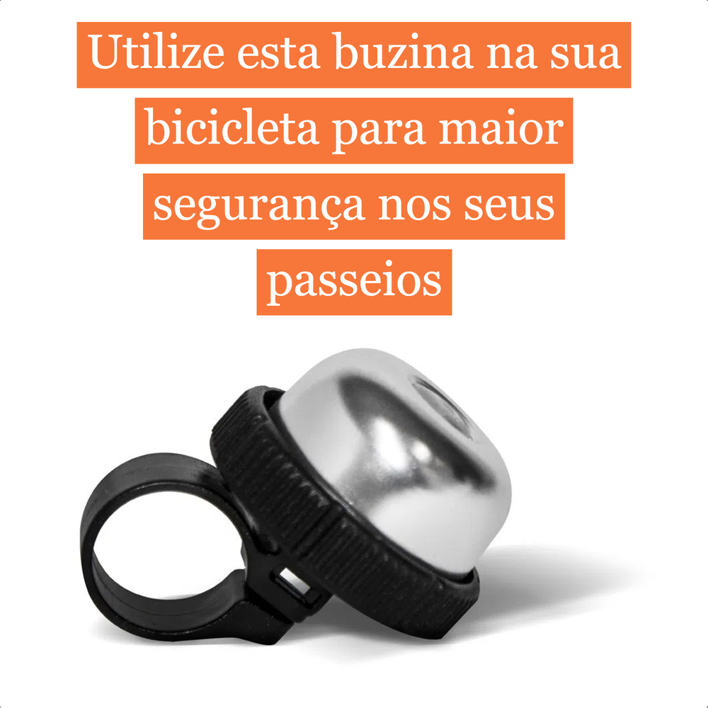 Buzina Campainha Para Bicicleta Tamanho Único Com Acionamento Por Rotação E Fixação Atrio BI125