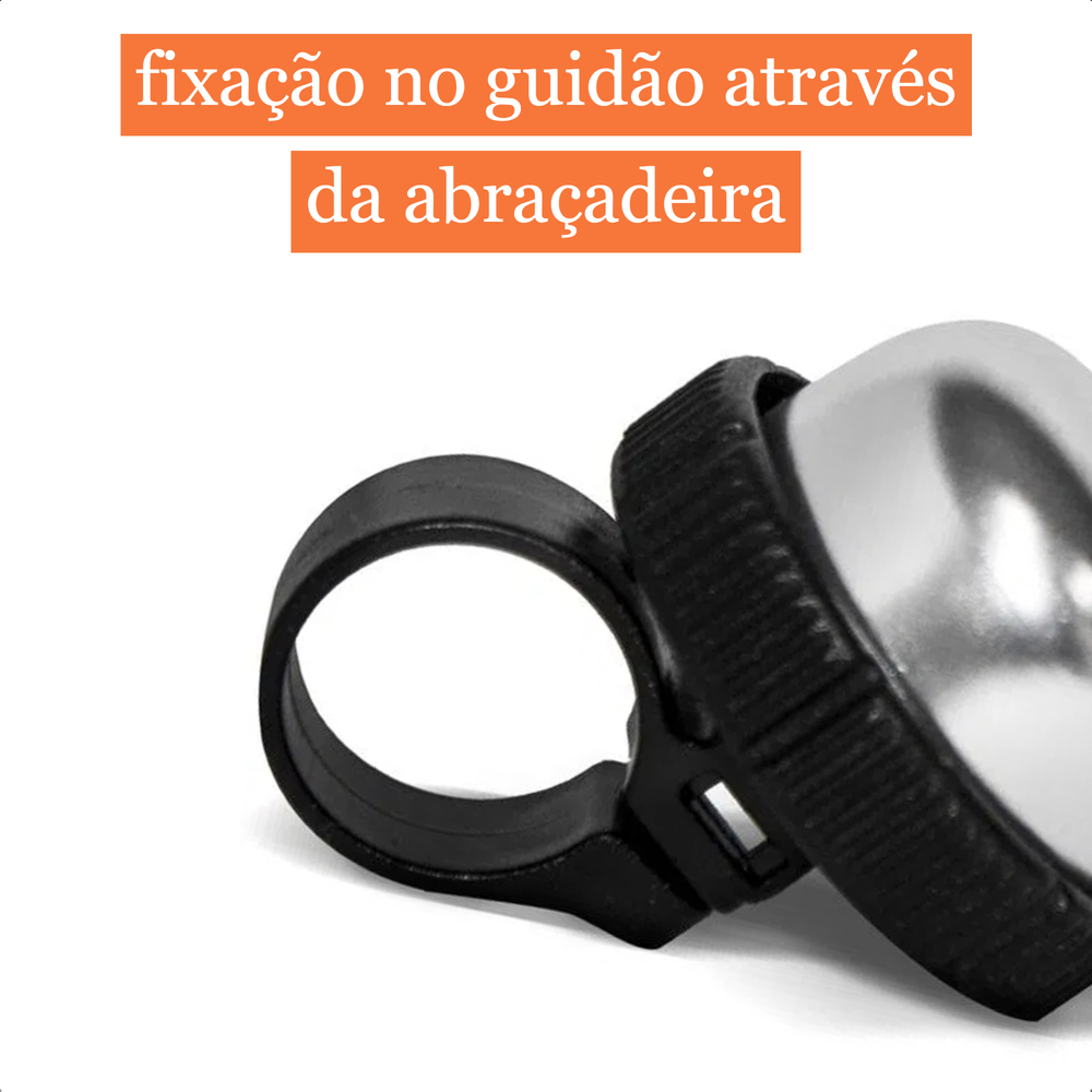 Buzina Campainha Para Bicicleta Tamanho Único Com Acionamento Por Rotação E Fixação Atrio BI125