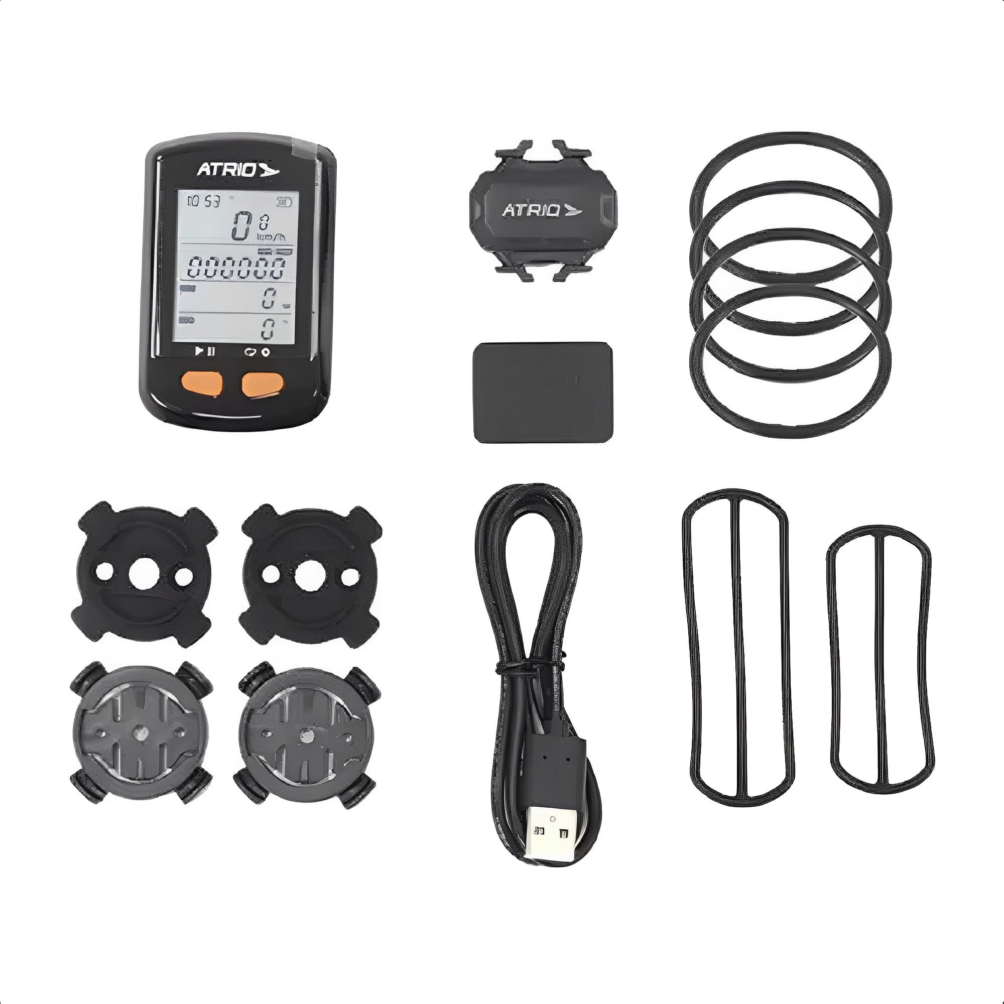 GPS Steel para Bicicleta Ciclismo Com Sensor De Cadência Resistente a Água Bluetooth Atrio - BI132