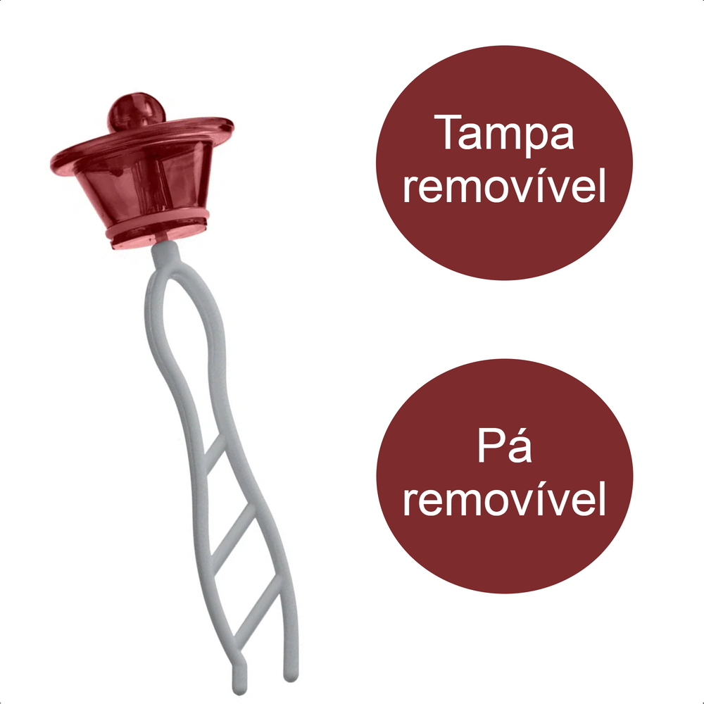 Misturador De Molhos Up Home Praticidade Tampa E Pá Removível Plástico Vermelho Multilaser - UD263