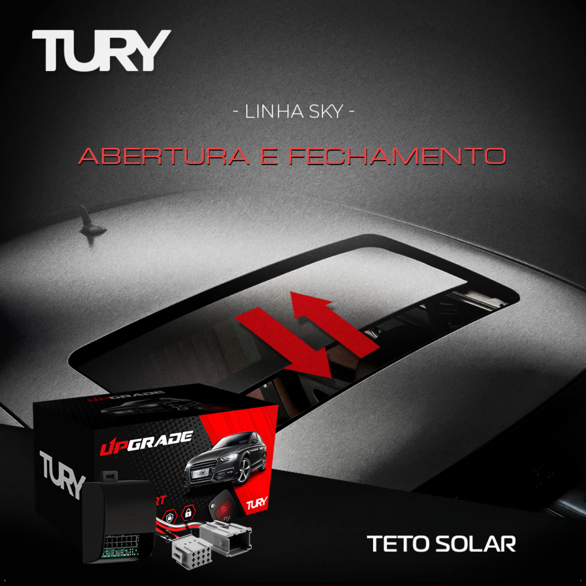 Módulo De Automação de Teto Solar Renegade a Partir de 2016 Plug in Play - Tury SKY1.16 U