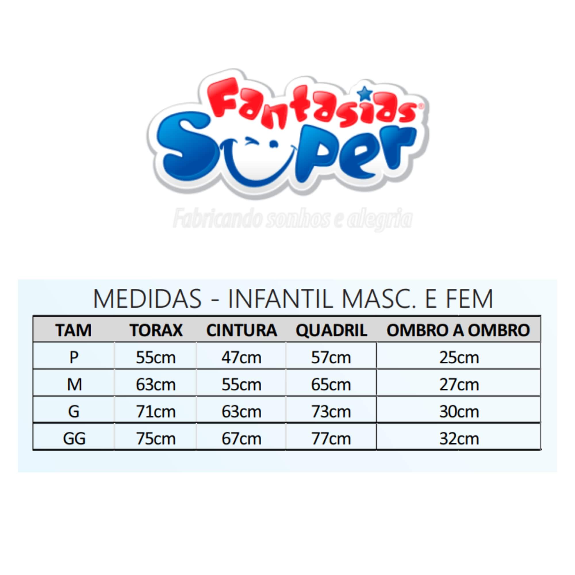 Vestido Amanda Festa Junina Infantil Feminino Tamanho P 100% - Fantasias Super JN3116