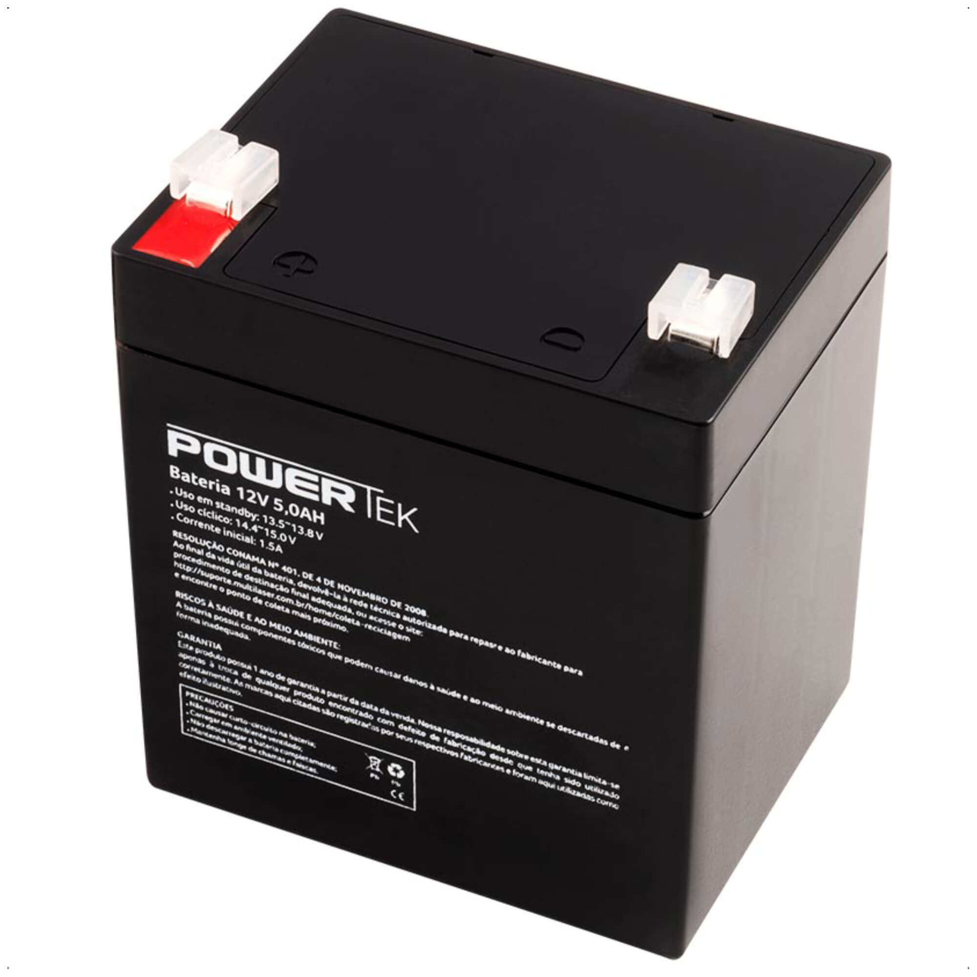 Bateria 12V VRLA/ AGM 5AH para Caixa acústica Nobreak Portão 1.5 A  MULTI S.A- EN010