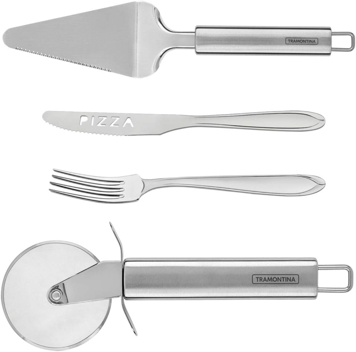 Jogo para Pizza Aço Inox 14 Peças Laguna Tramontina - 66906680