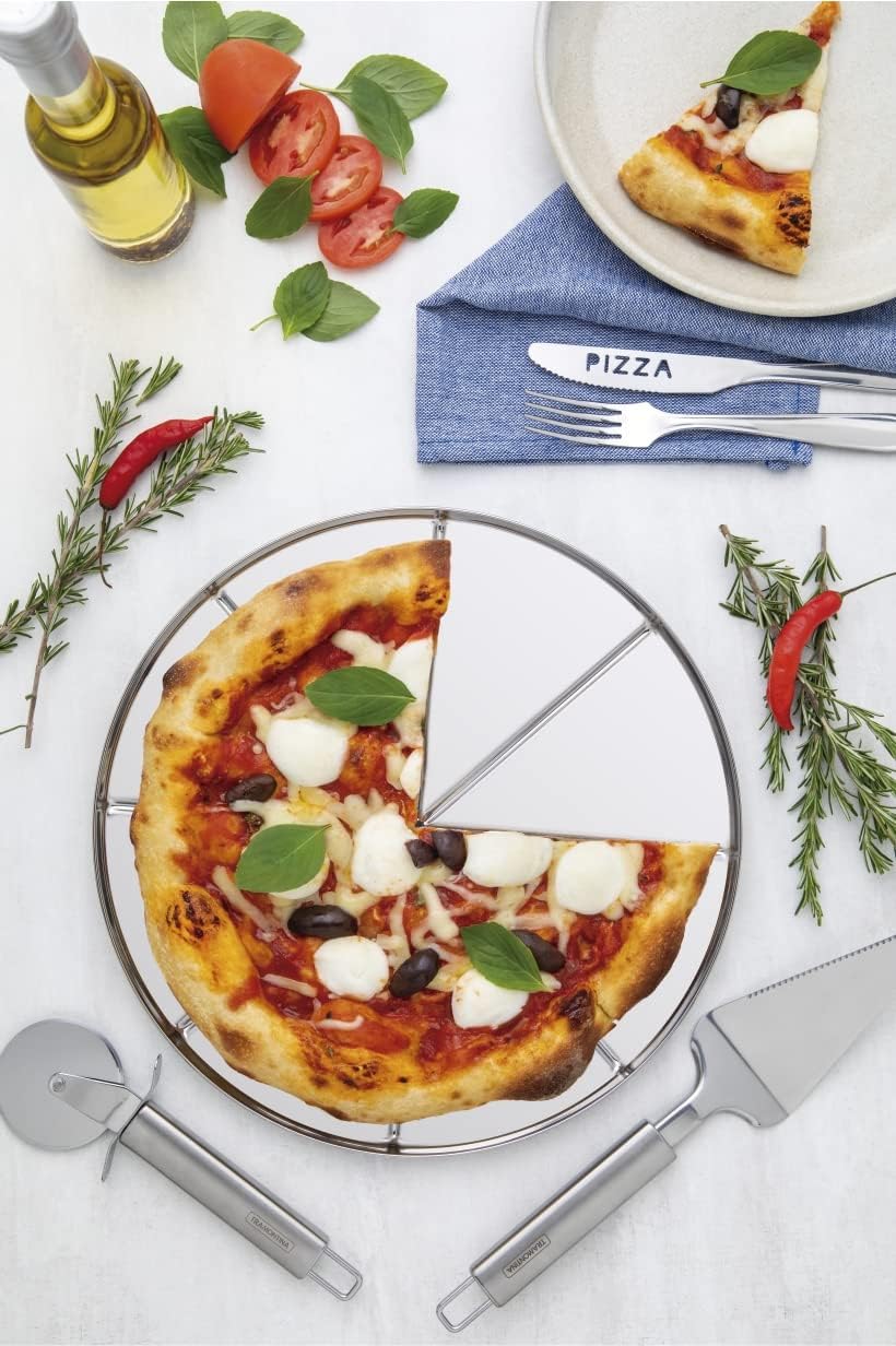 Jogo para Pizza Aço Inox 14 Peças Laguna Tramontina - 66906680