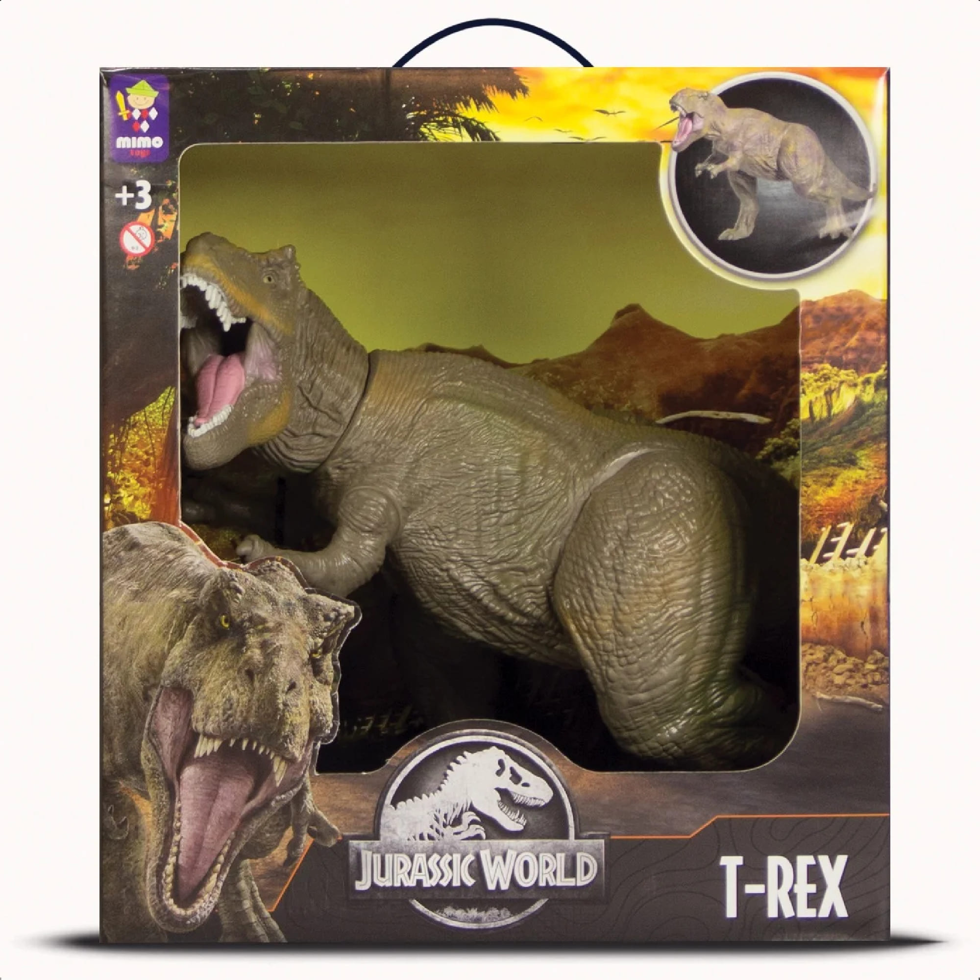 Brinquedo Dinossauro T-Rex 50CM Articulado Detalhes Realistas E Autênticos +3 Anos Mimo Toys -0750