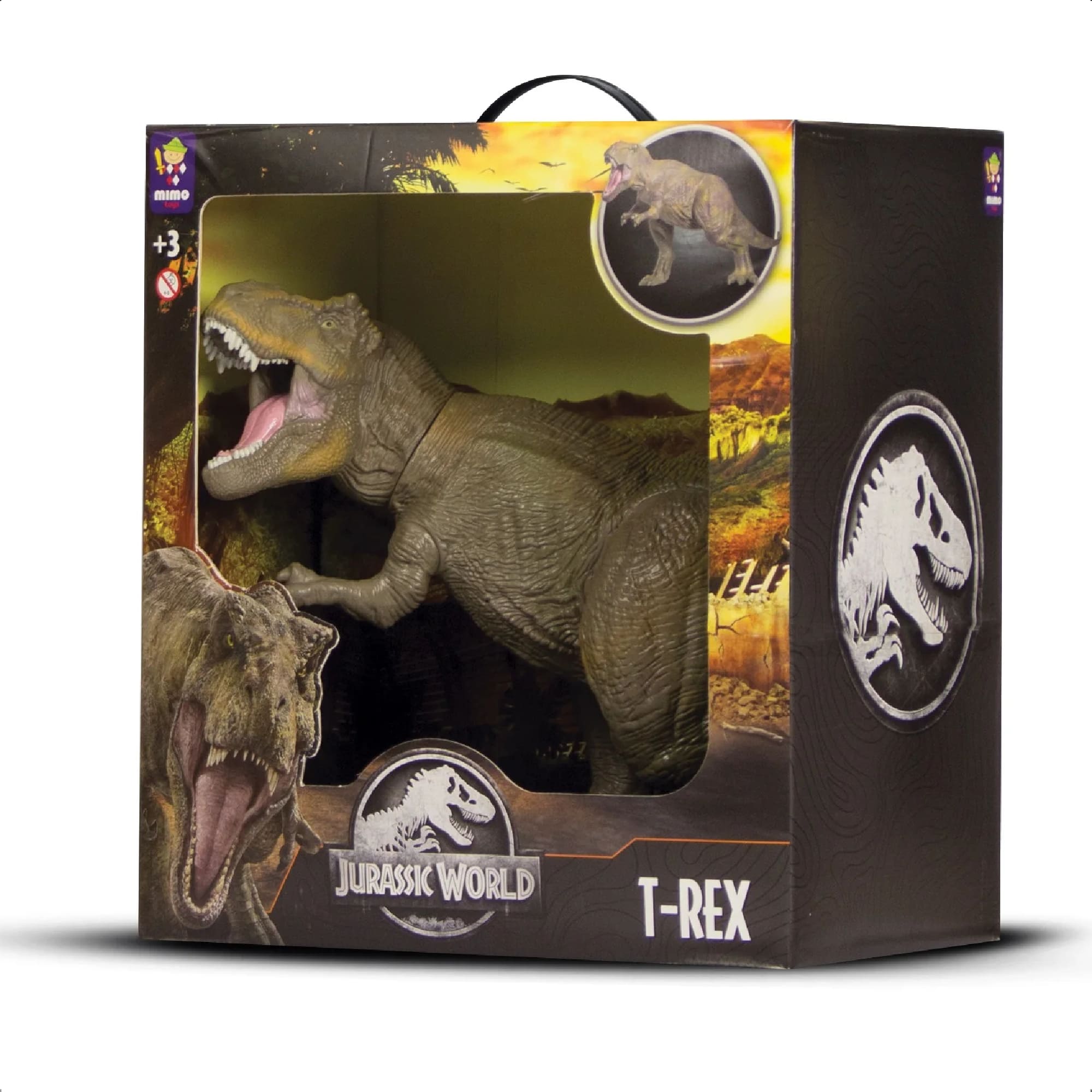 Brinquedo Dinossauro T-Rex 50CM Articulado Detalhes Realistas E Autênticos +3 Anos Mimo Toys -0750