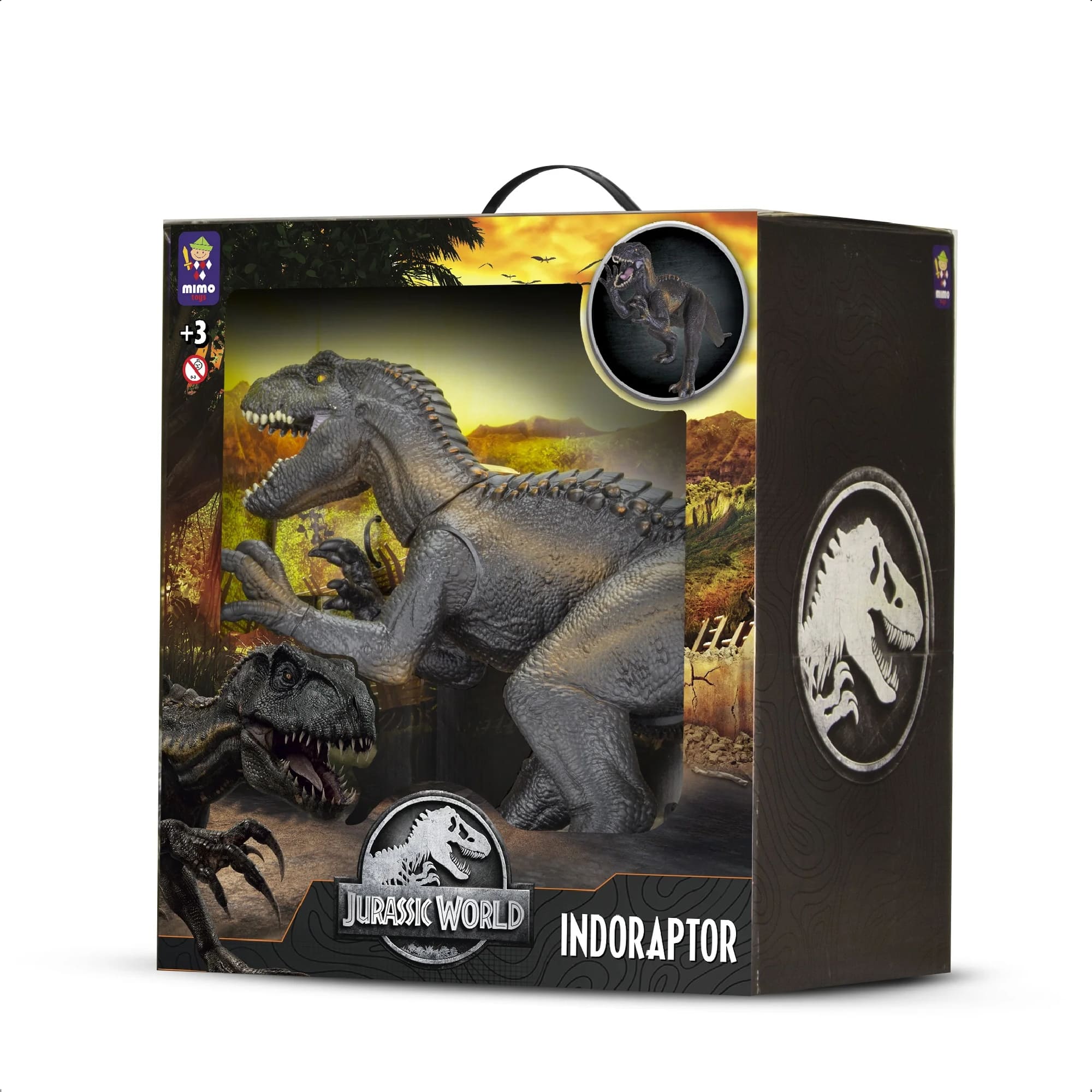 Brinquedo Dinossauro Indoraptor 50cm Articulado Realistas e Autênticos +3 Anos Mimo Toys - 0752