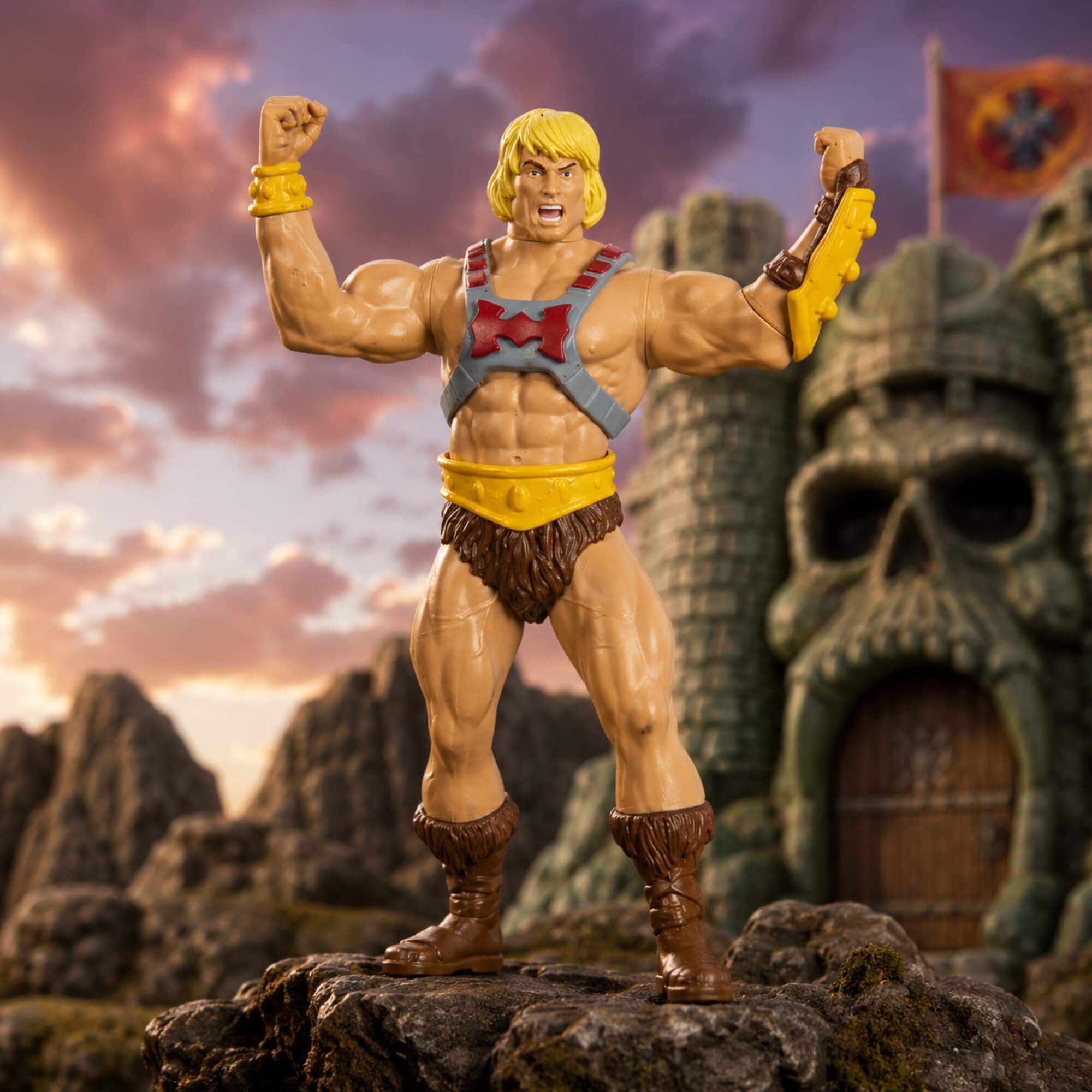 Brinquedo Boneco He-Man Master Of The Universe Revelation 45Cm Articulado Mimo Toys - 0980