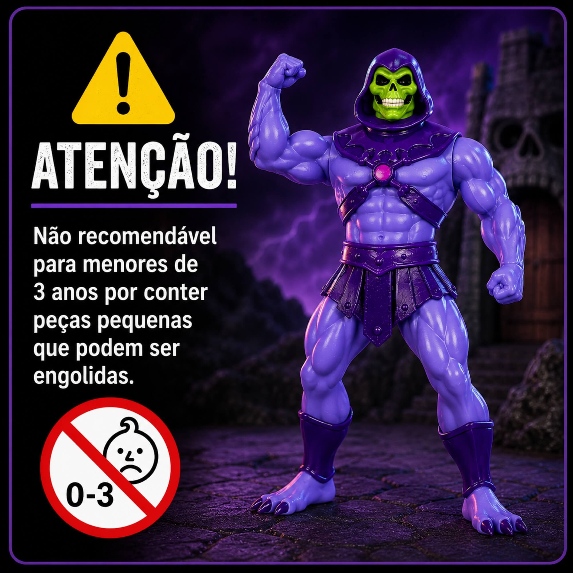 Brinquedo Boneco Esqueleto Revelation Articulado 45Cm +De 3 Anos Mimo Toys - 0981