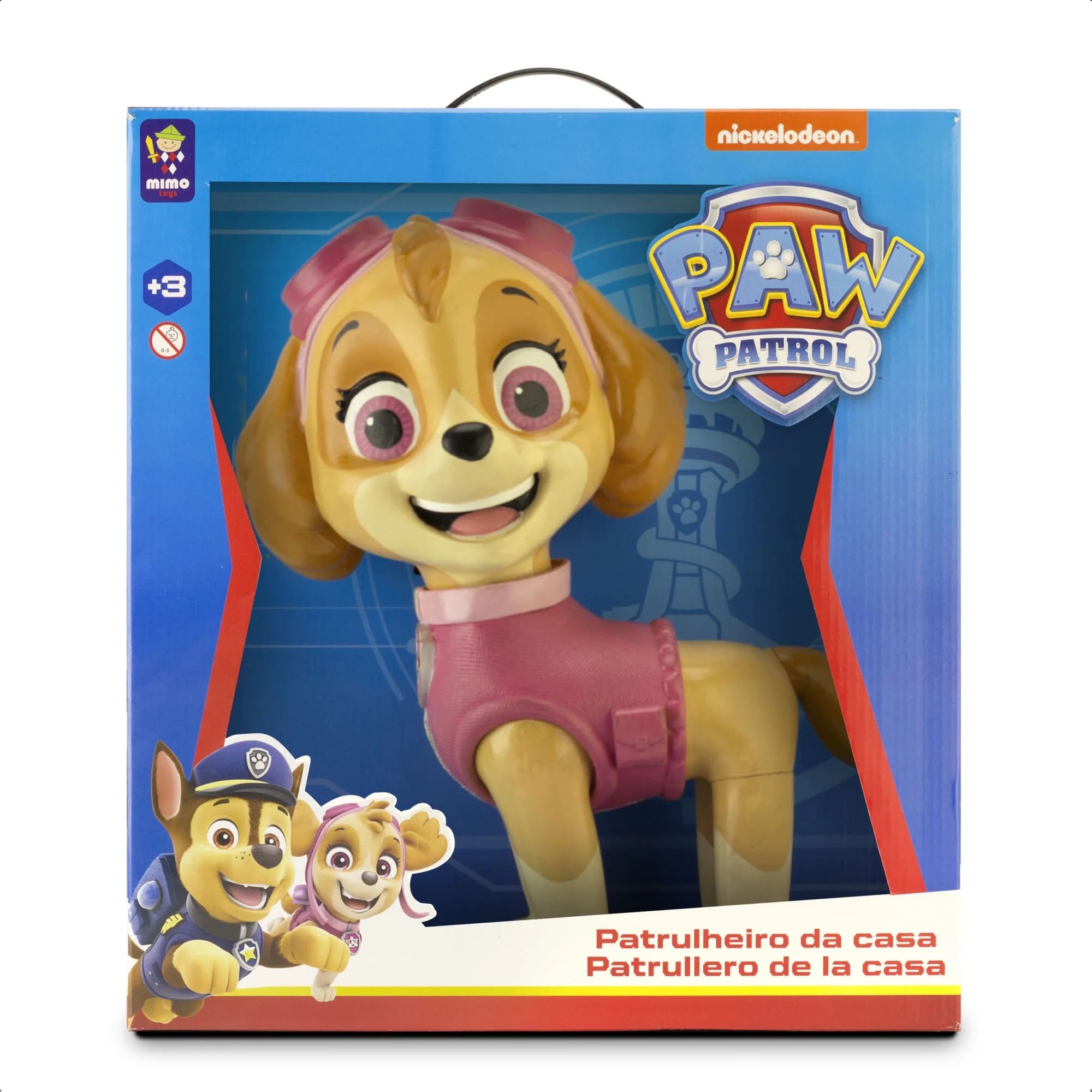 Boneca Skye Gigante 45CM Patrulha Canina Resolução De Problemas Trabalho Em Equipe Mimo Toys 0961