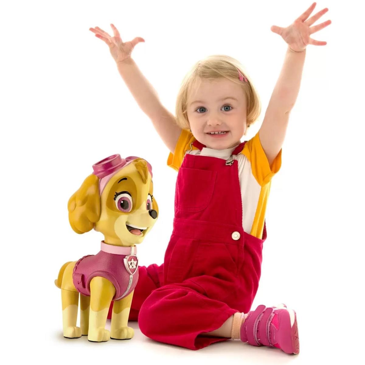 Boneca Skye Gigante 45CM Patrulha Canina Resolução De Problemas Trabalho Em Equipe Mimo Toys 0961