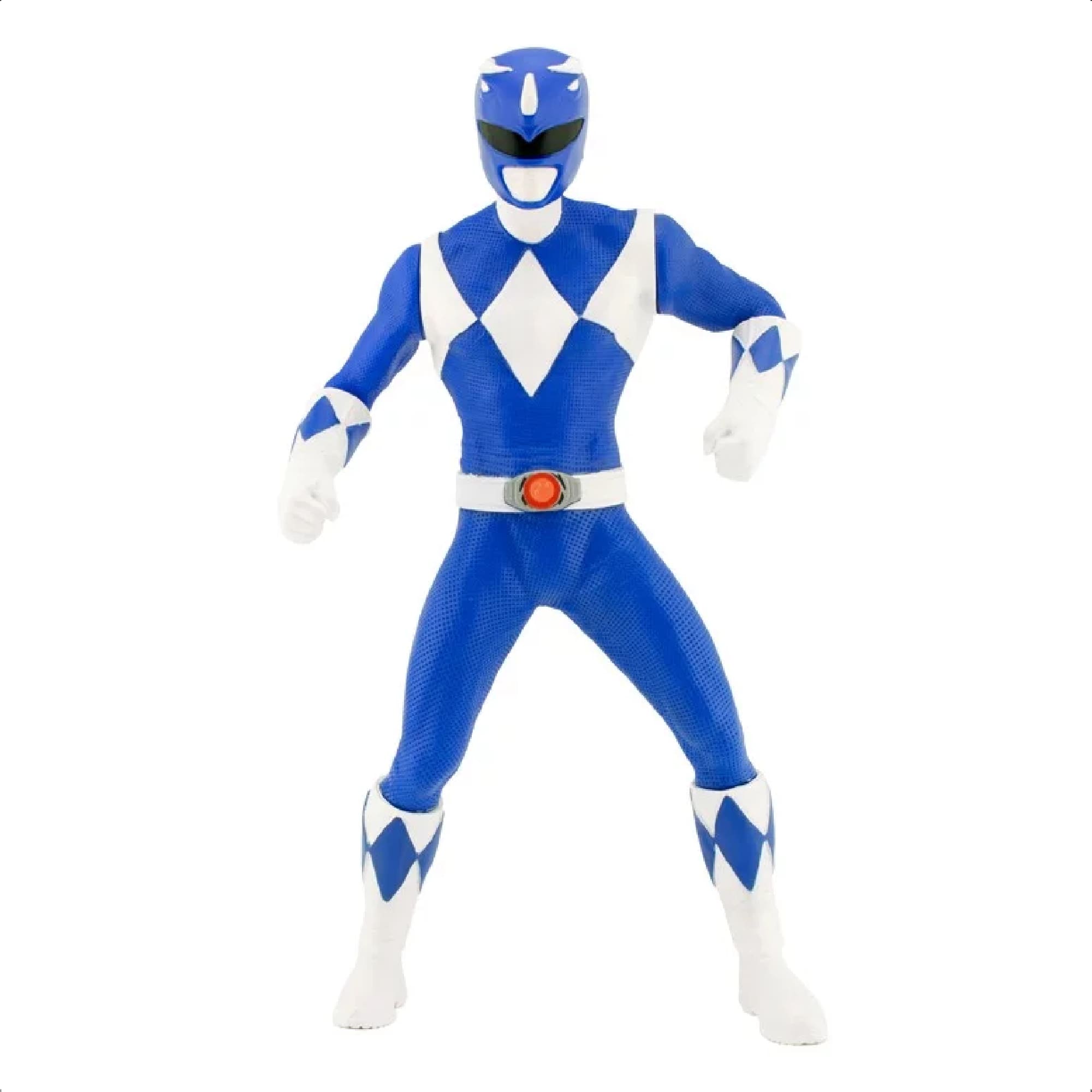 Boneco Power Ranger Azul Gigante 40CM Articulado +De 3 Anos Mimo Toys - 0850